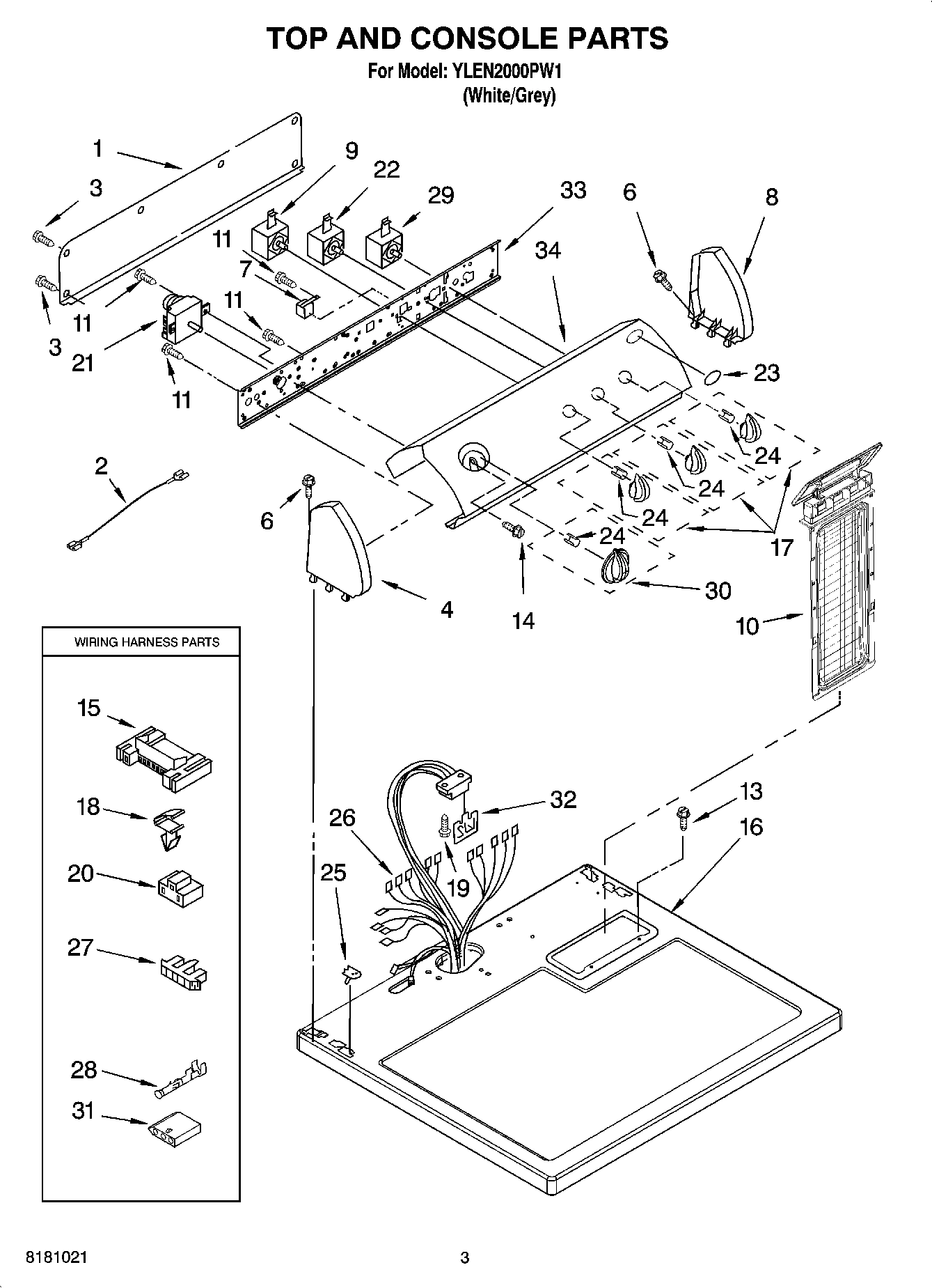 02 - TOP AND CONSOLE PARTS