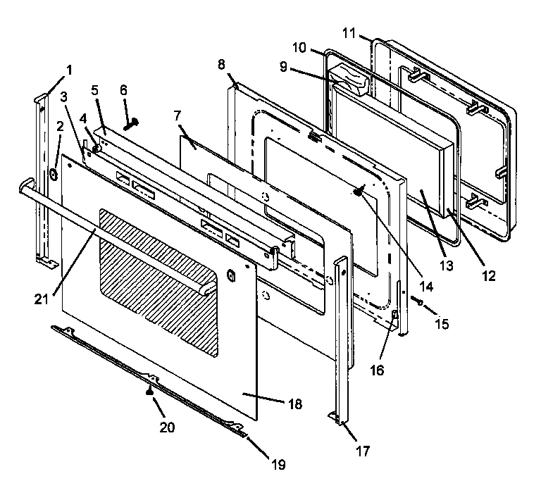 07 - OVEN DOOR ASSY