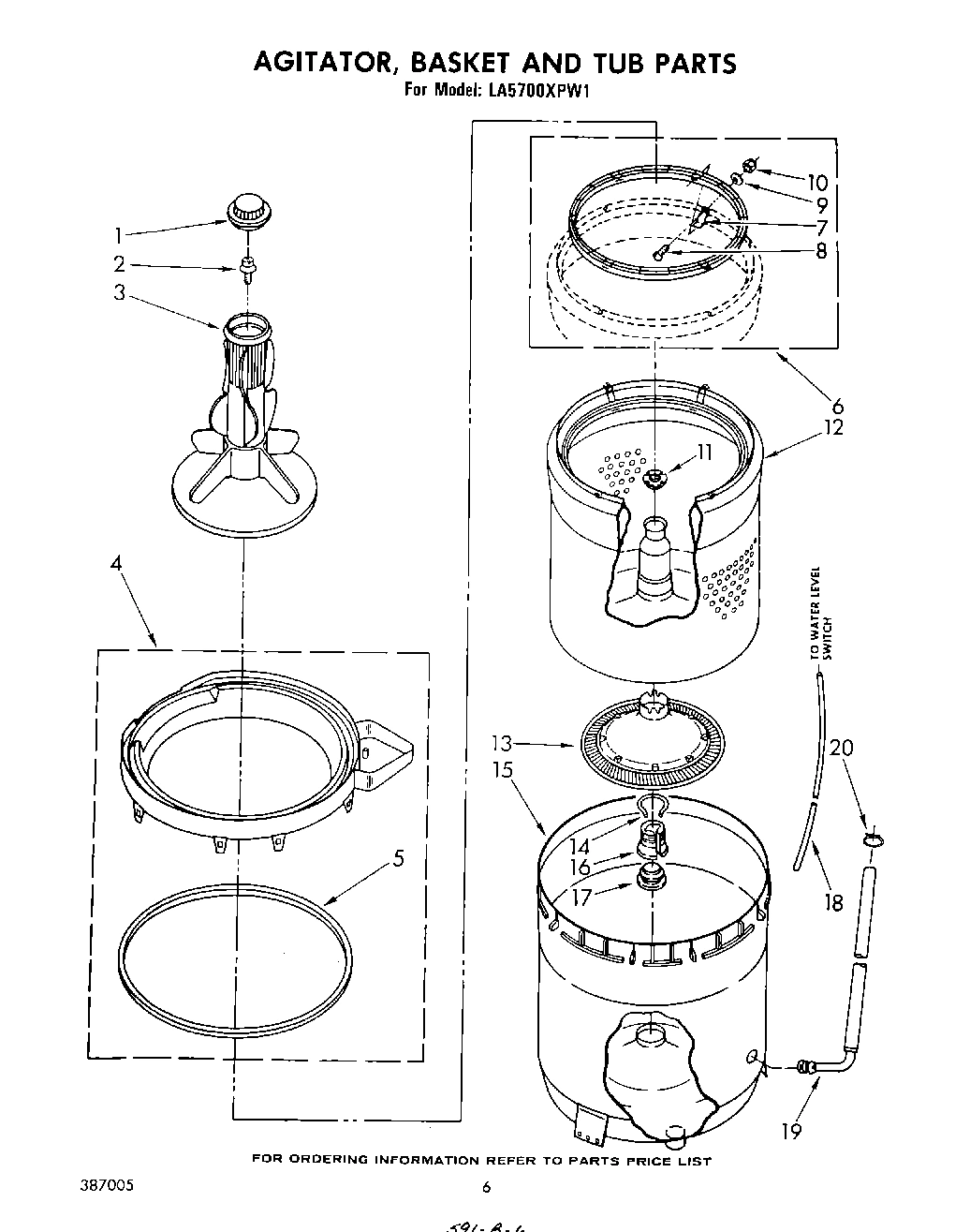 04 - AGITATOR, BASKET AND TUB