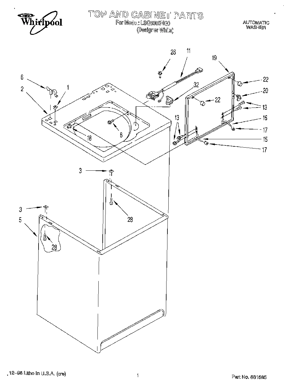 01 - TOP AND CABINET