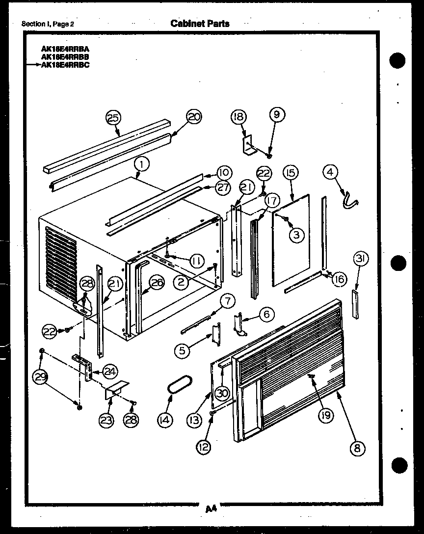 01 - CABINET PARTS