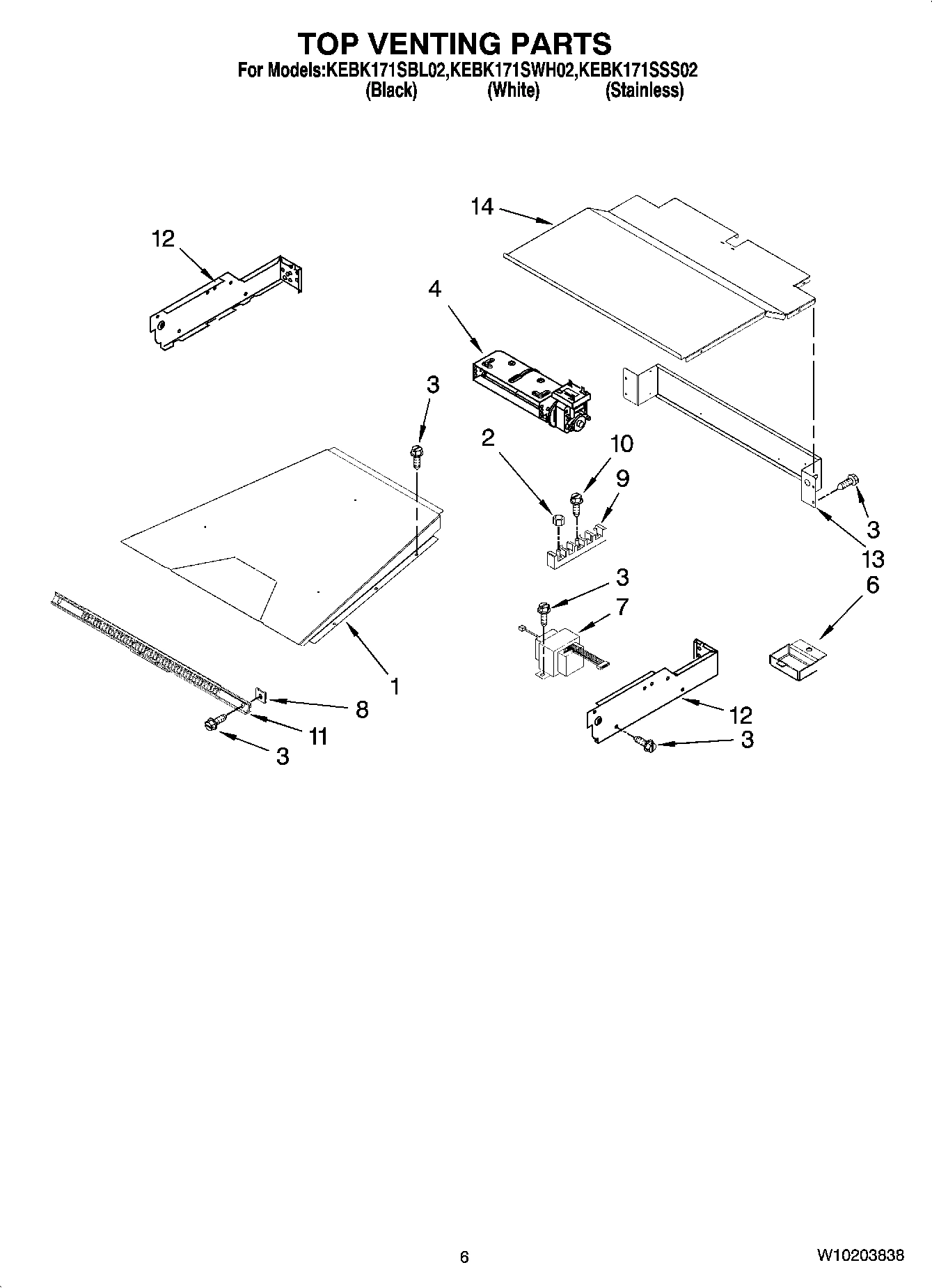 05 - TOP VENTING PARTS, OPTIONAL PARTS (NOT INCLUDED)