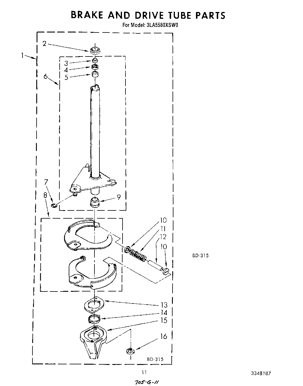 09 - BRAKE AND DRIVE TUBE