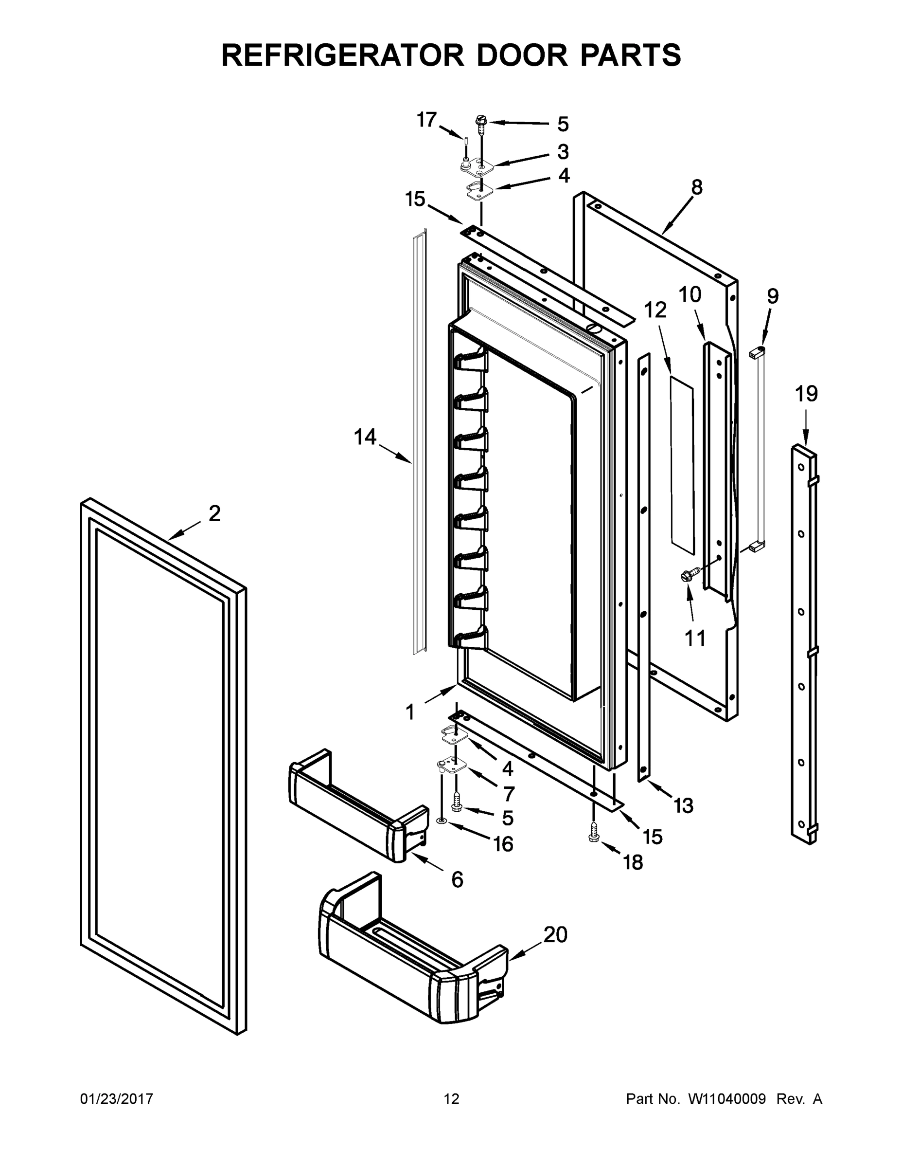 07 - REFRIGERATOR DOOR PARTS
