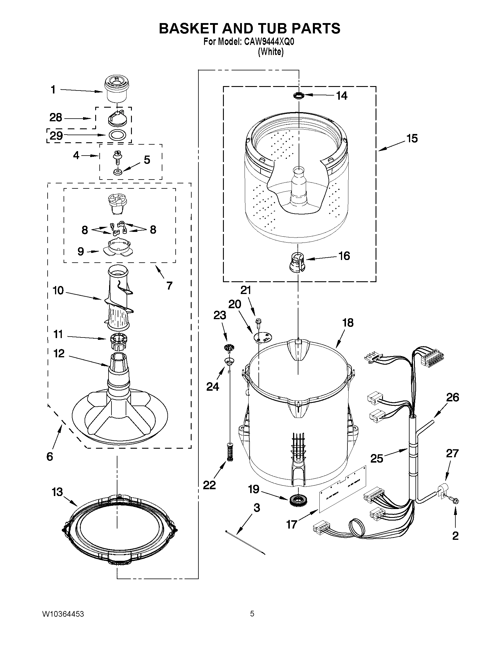 03 - BASKET AND TUB PARTS