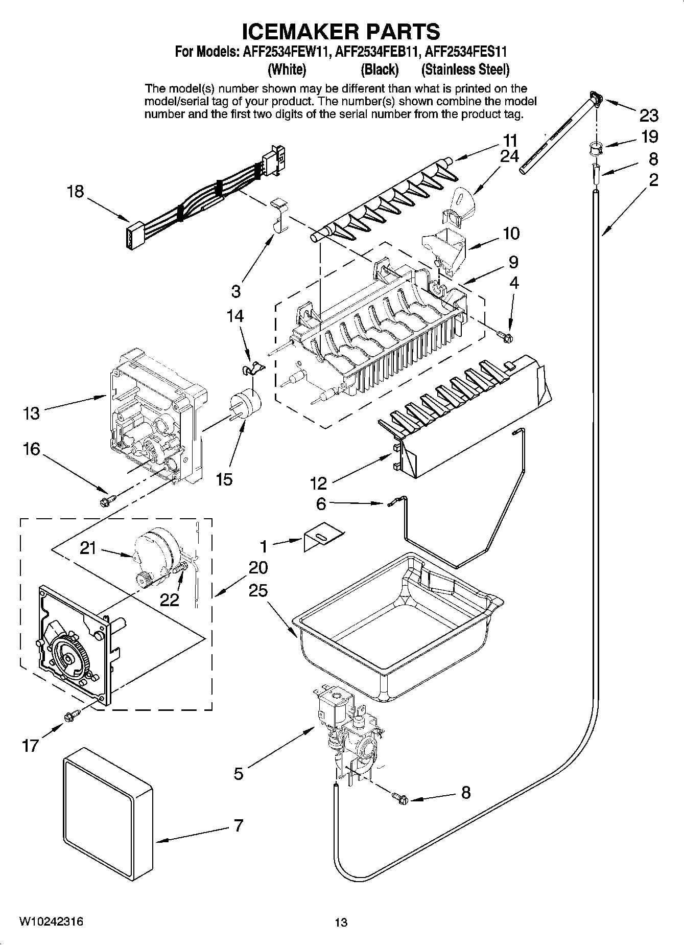 08 - ICEMAKER PARTS, OPTIONAL PARTS
