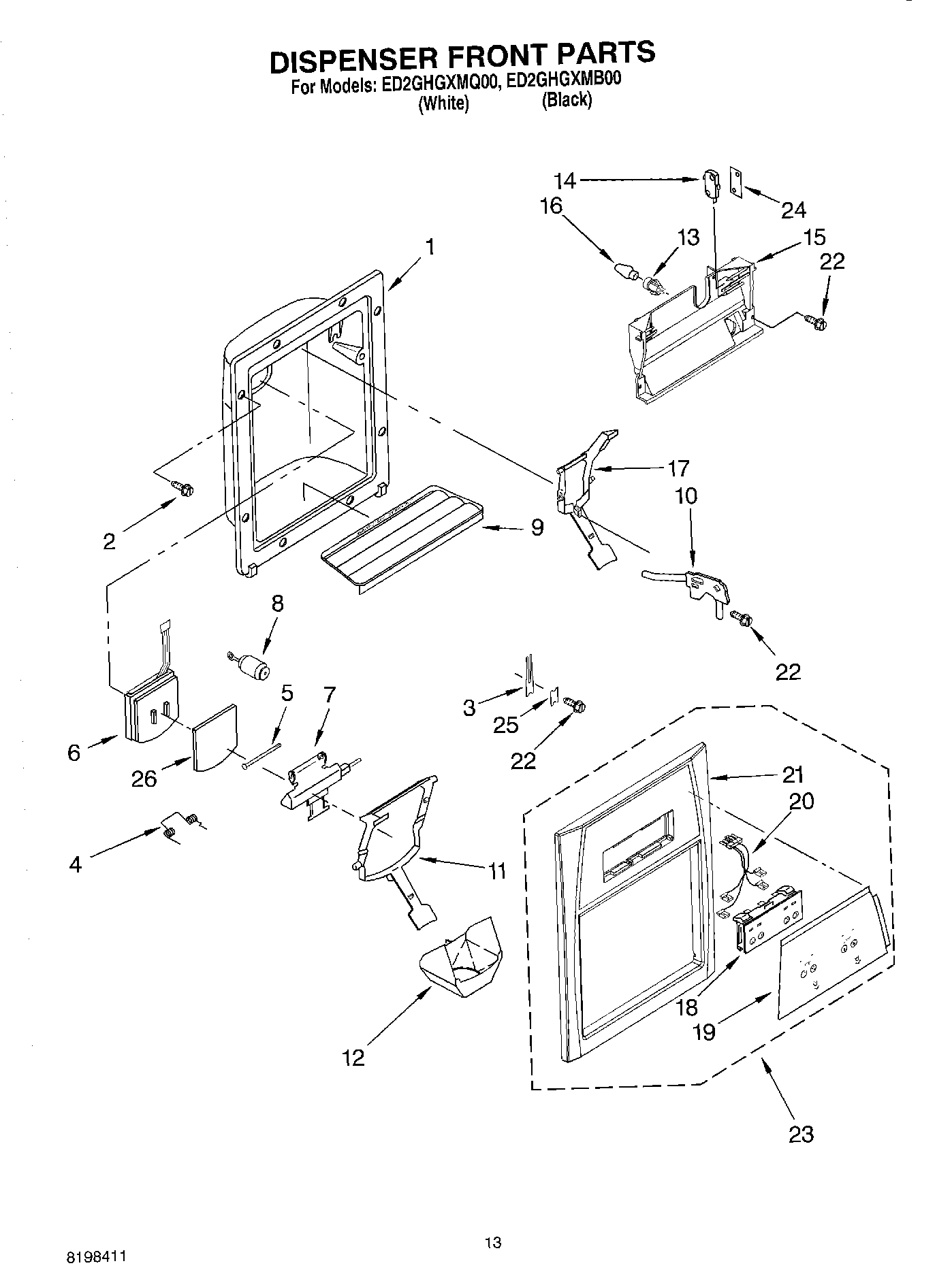 08 - DISPENSER FRONT PARTS