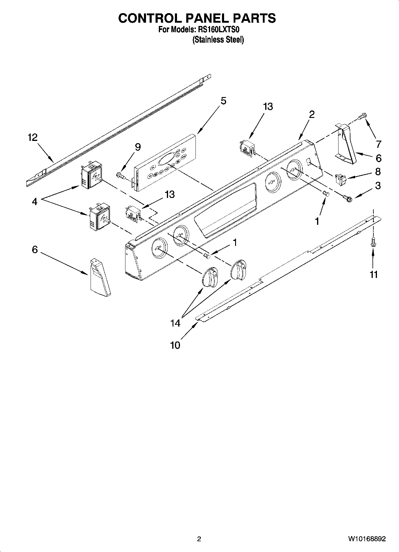 02 - CONTROL PANEL PARTS