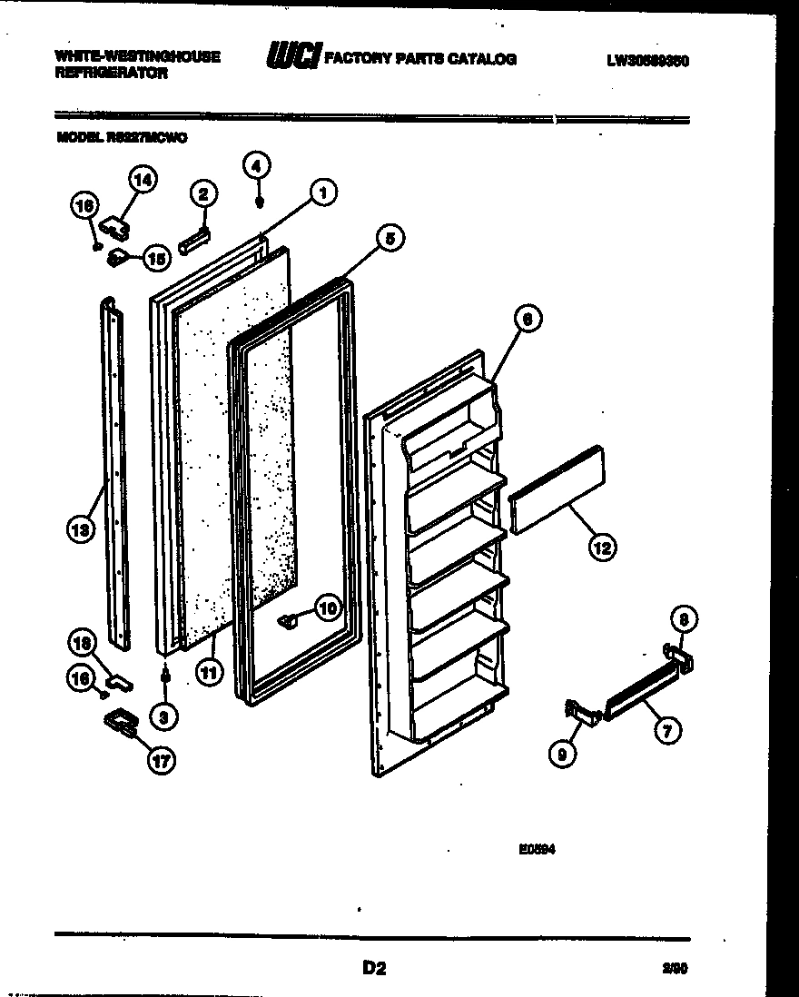 02 - FREEZER DOOR PARTS