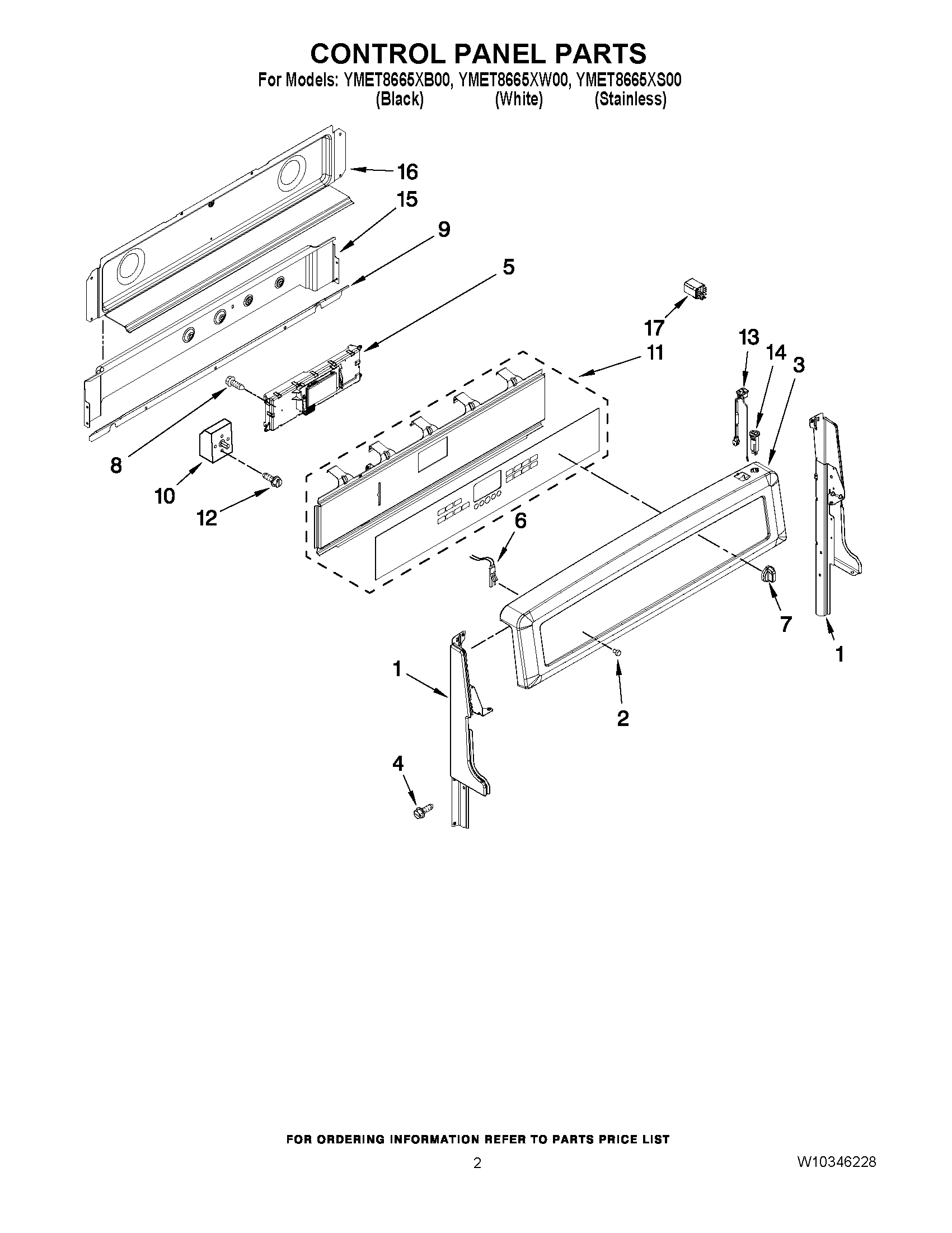 02 - CONTROL PANEL PARTS