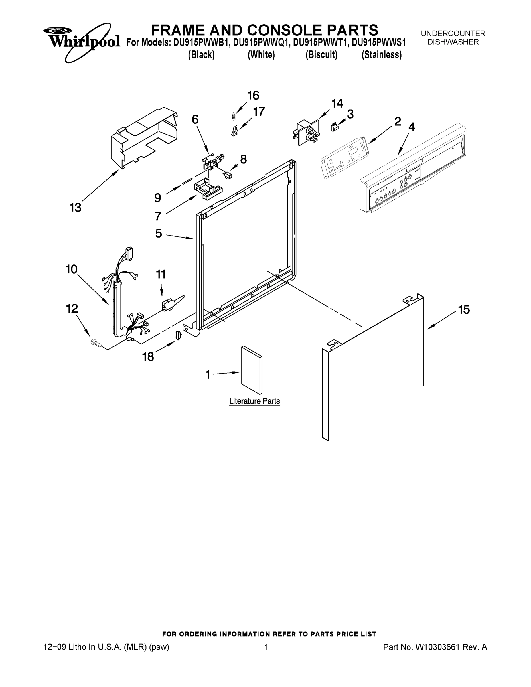 01 - FRAME AND CONSOLE PARTS
