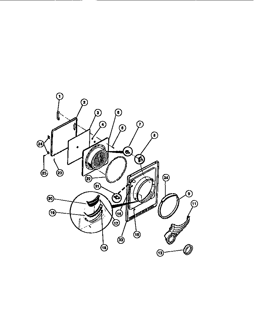 03 - DOOR, FRONT PANEL, LINT FILTER