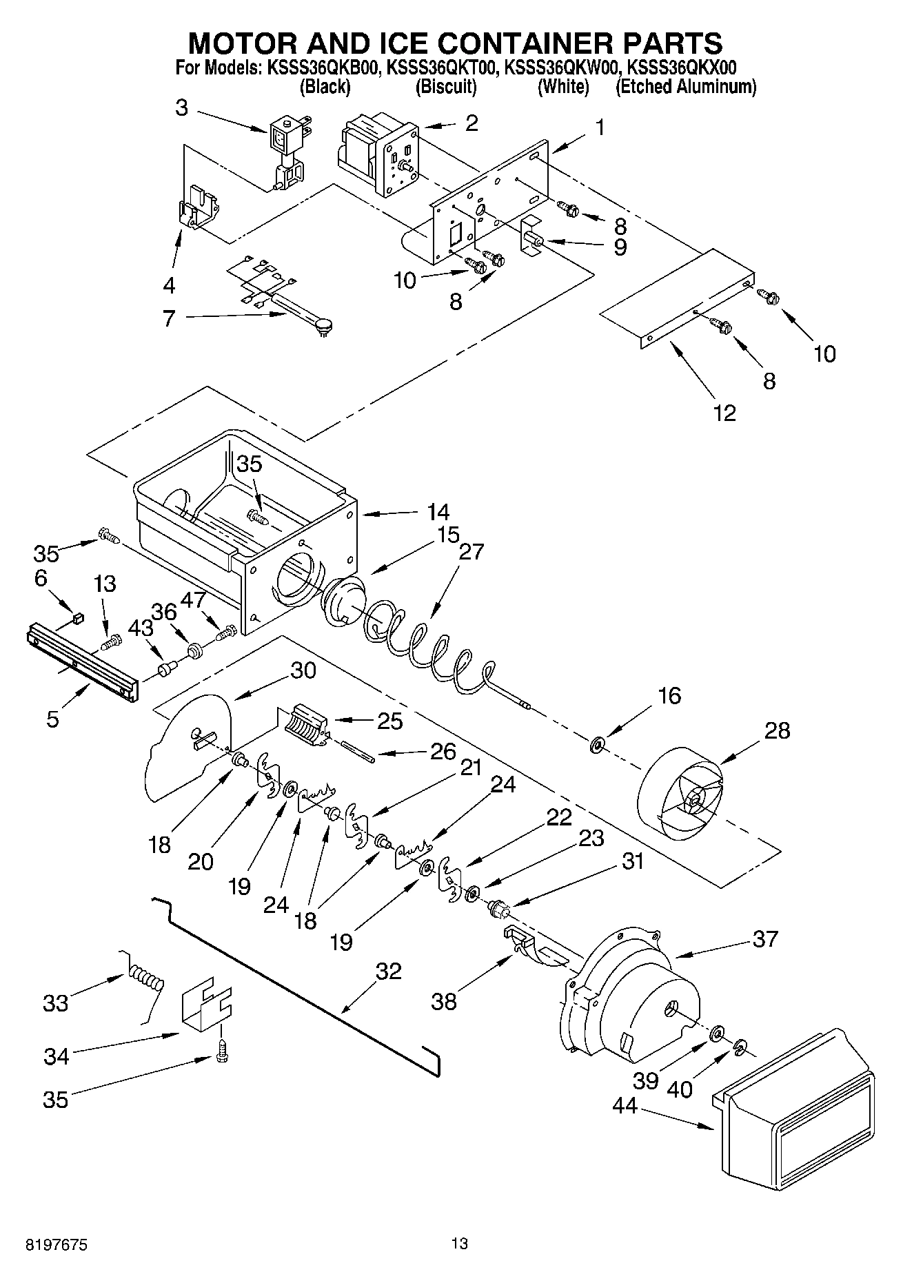 09 - MOTOR AND ICE CONTAINER