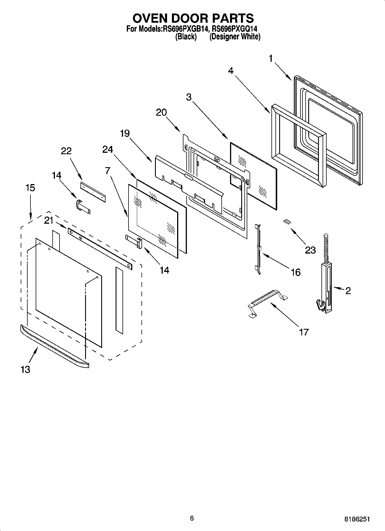 04 - OVEN DOOR PARTS