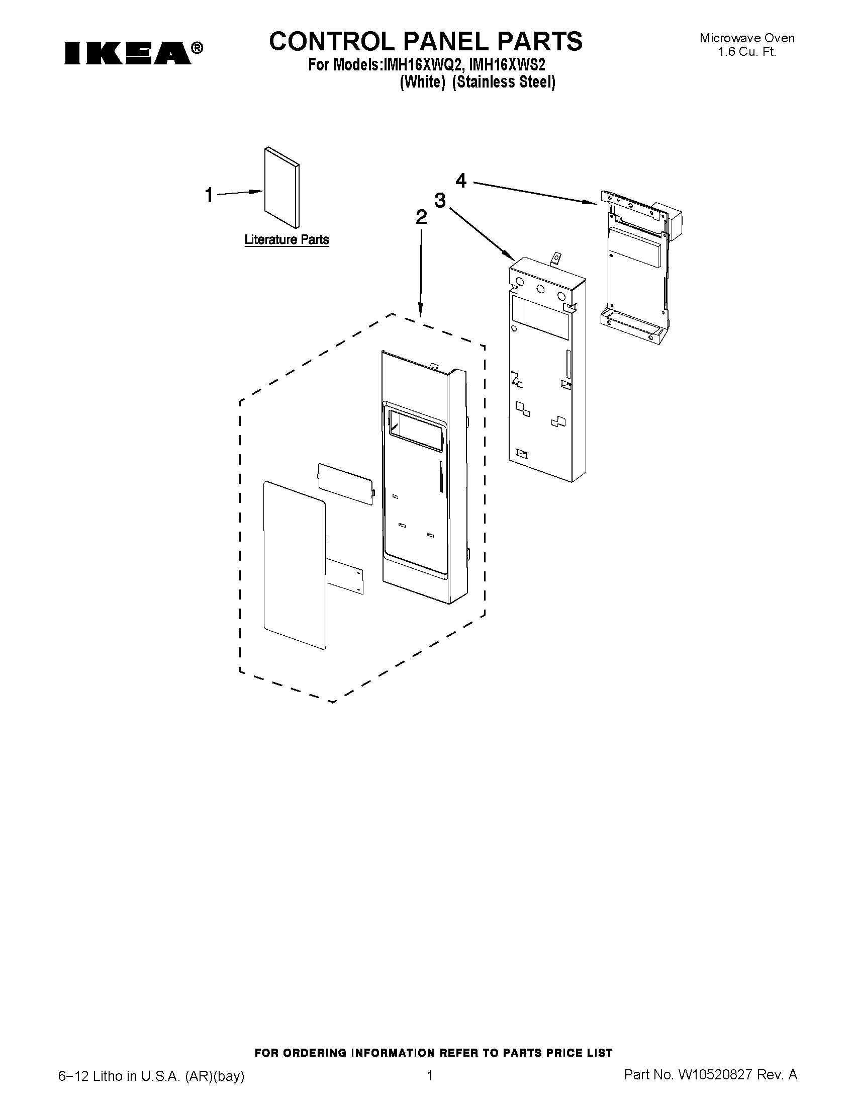 01 - CONTROL PANEL PARTS