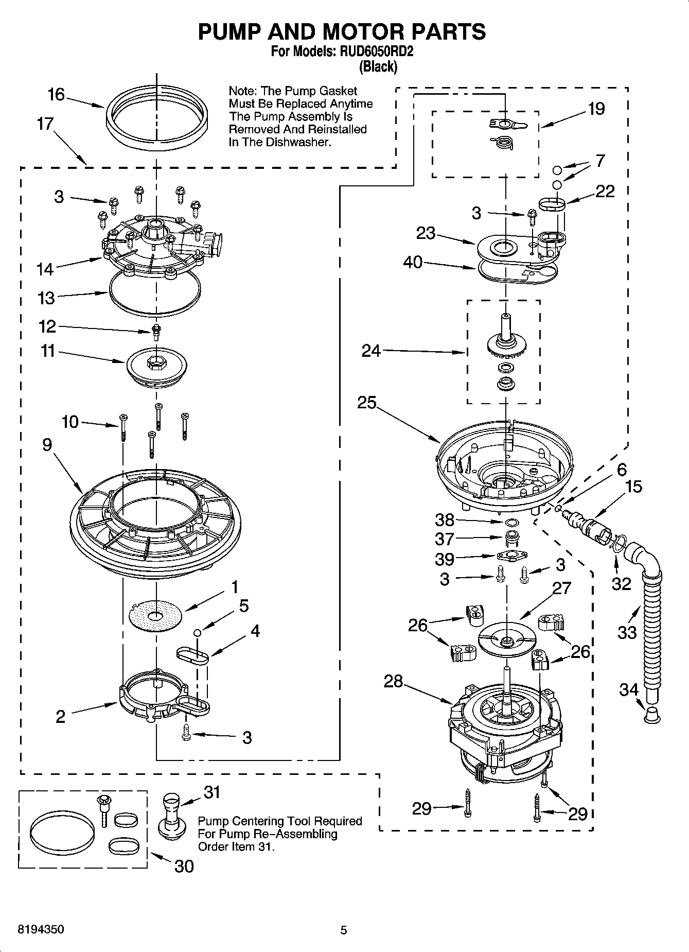 04 - PUMP AND MOTOR PARTS