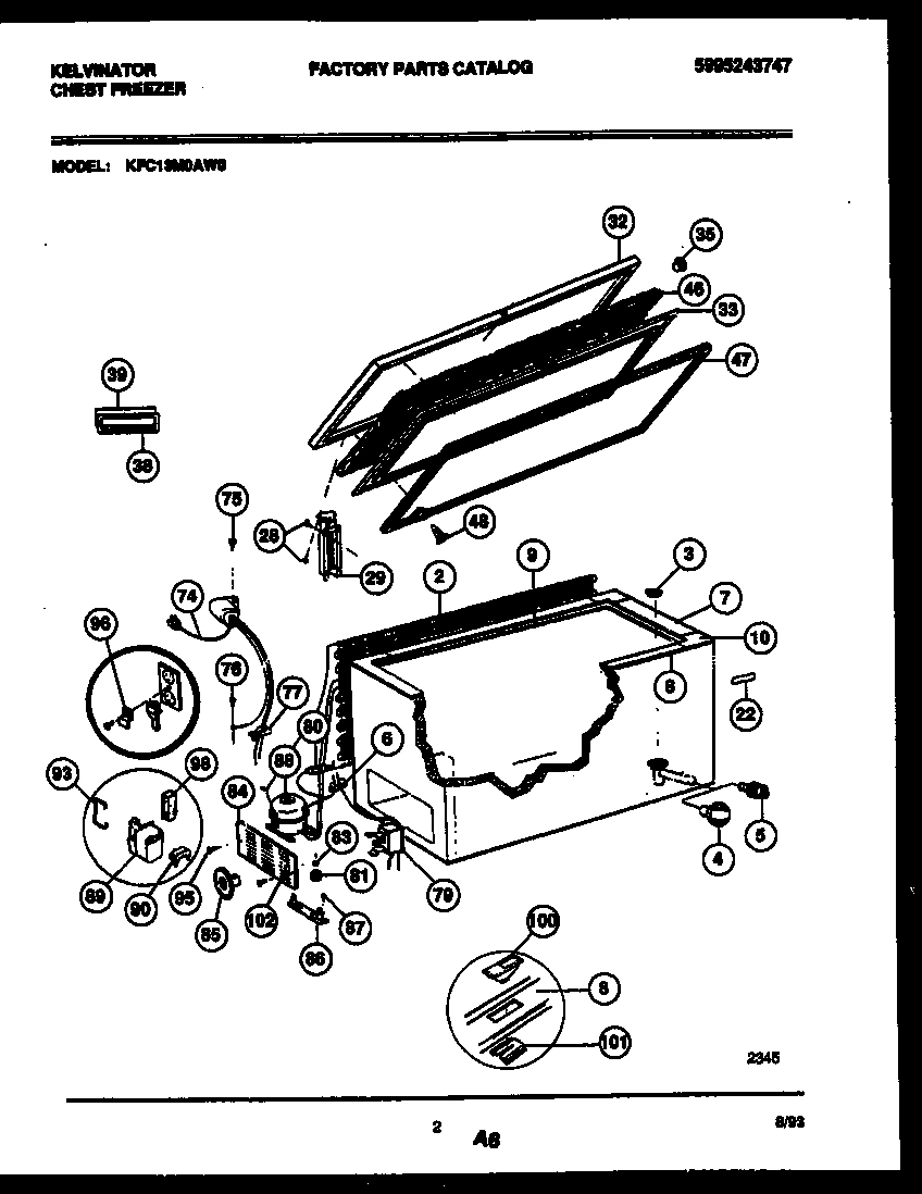 02 - CHEST FREEZER PARTS