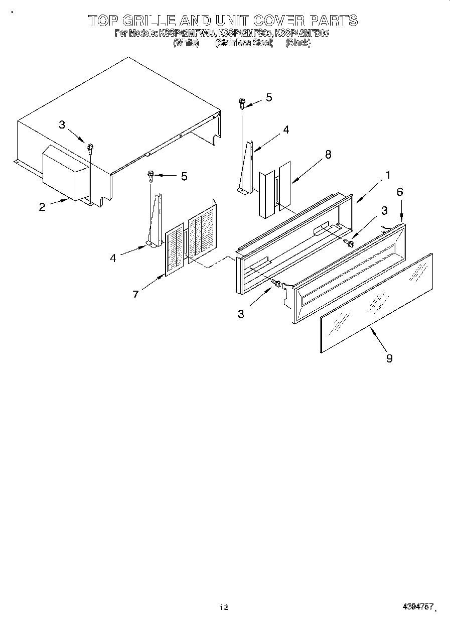 09 - TOP GRILLE AND UNIT COVER