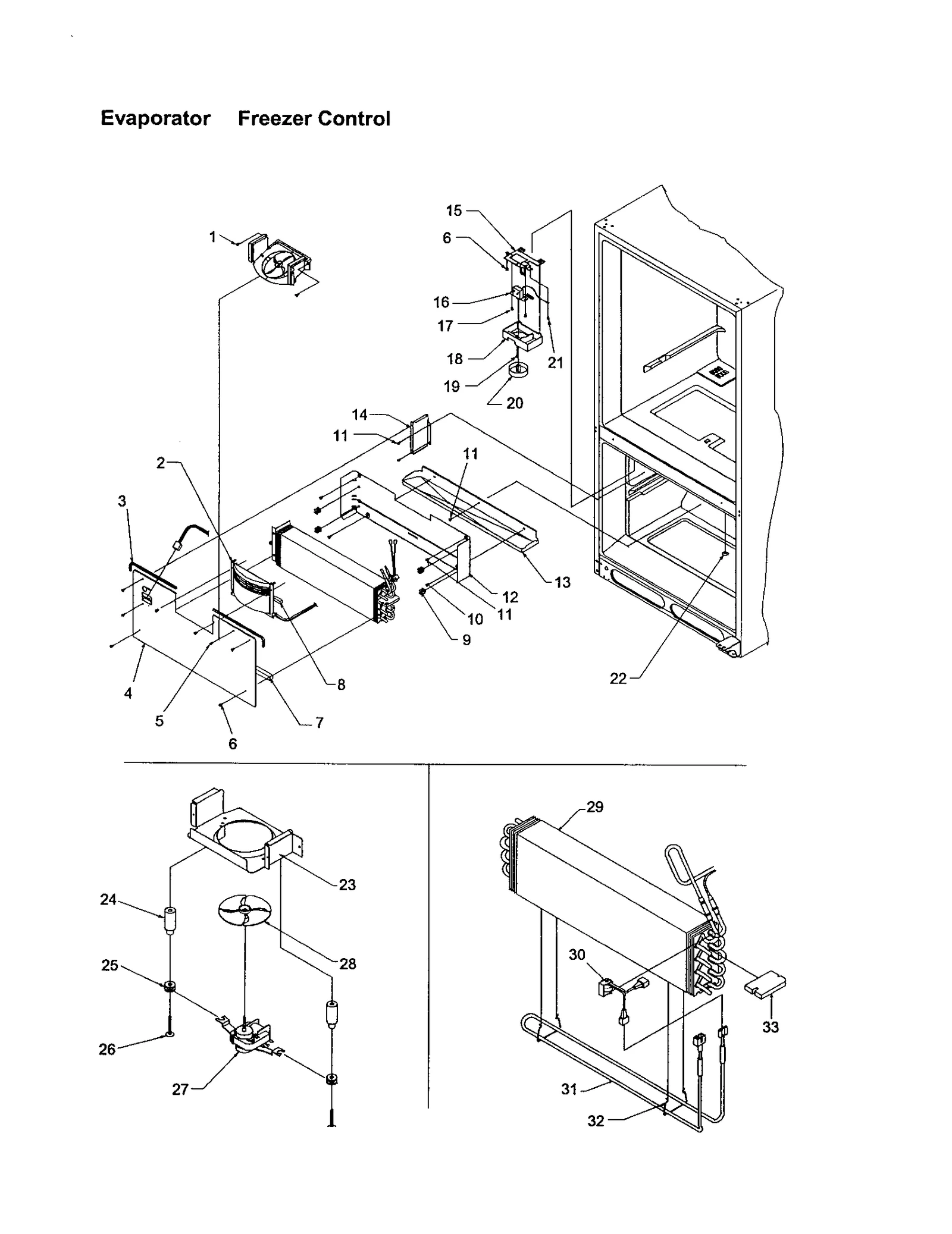 EVAPORATOR/FREEZER CONTROL