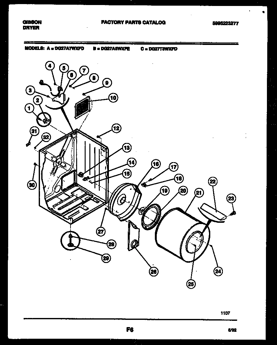 02 - CABINET AND COMPONENT PARTS