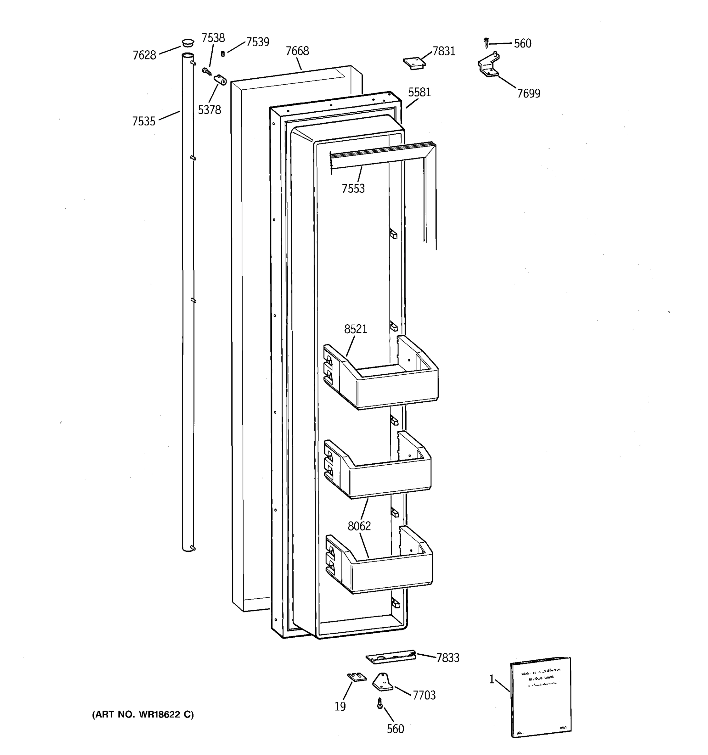 FREEZER DOOR