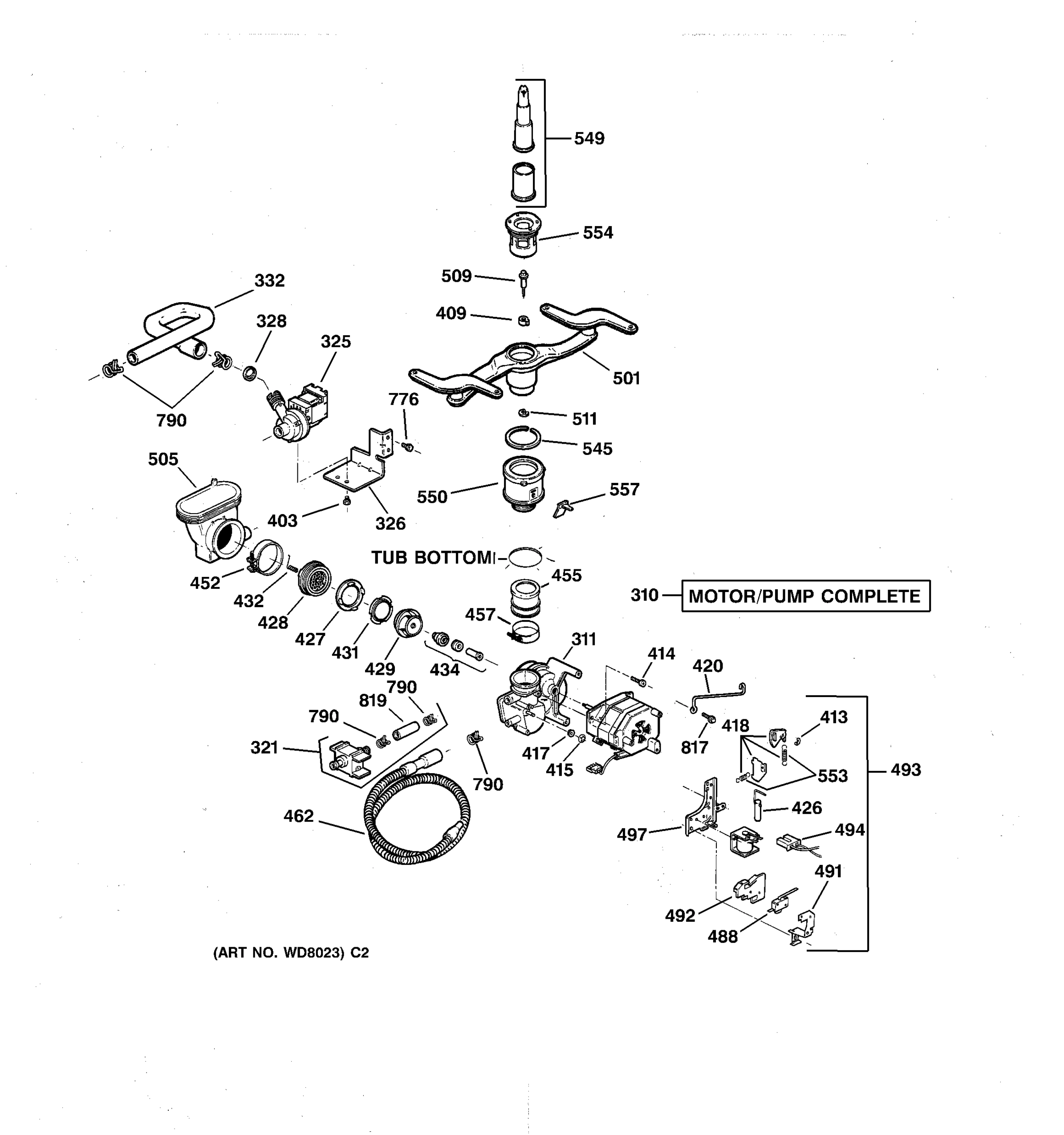 MOTOR-PUMP MECHANISM