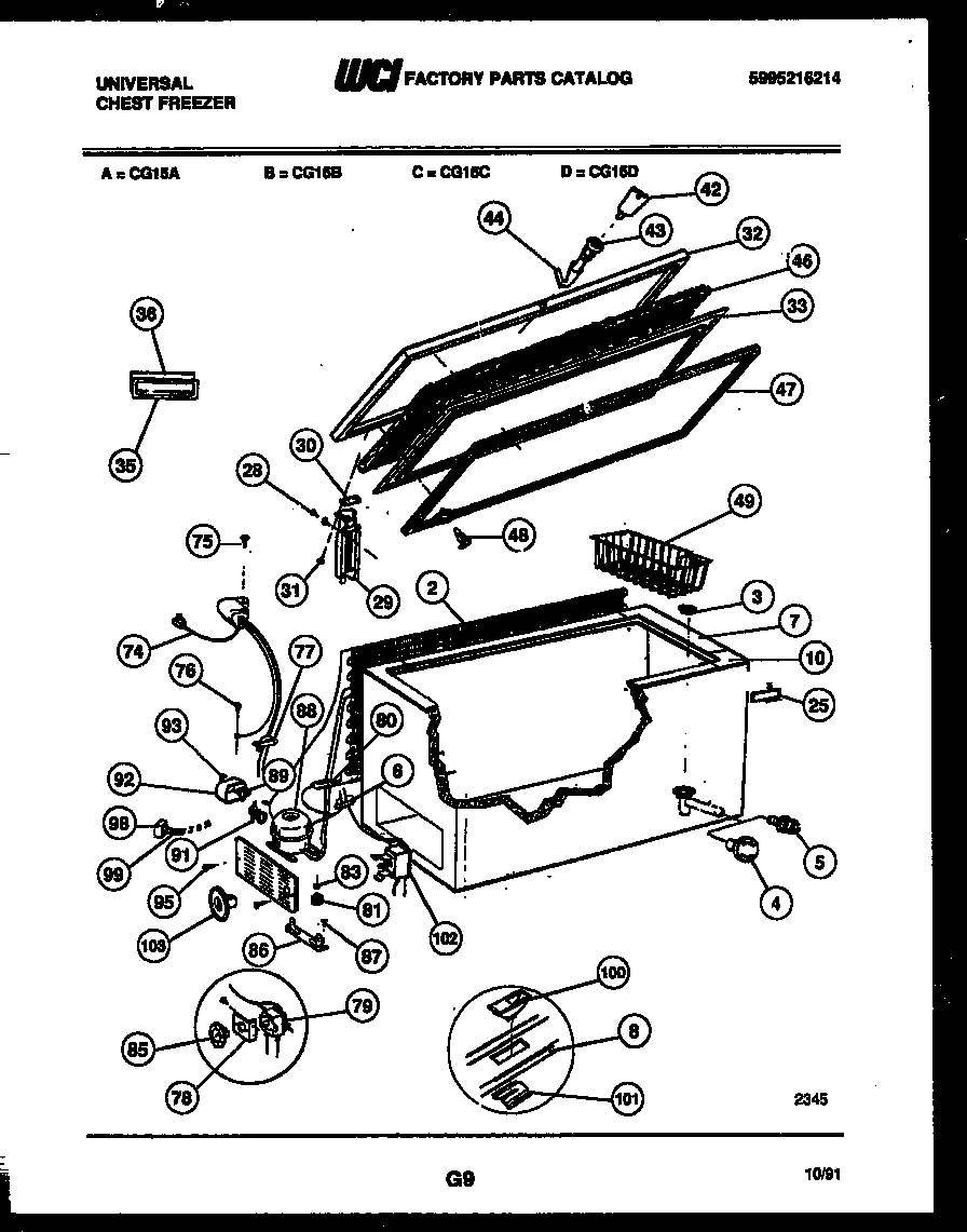 02 - CHEST FREEZER PARTS