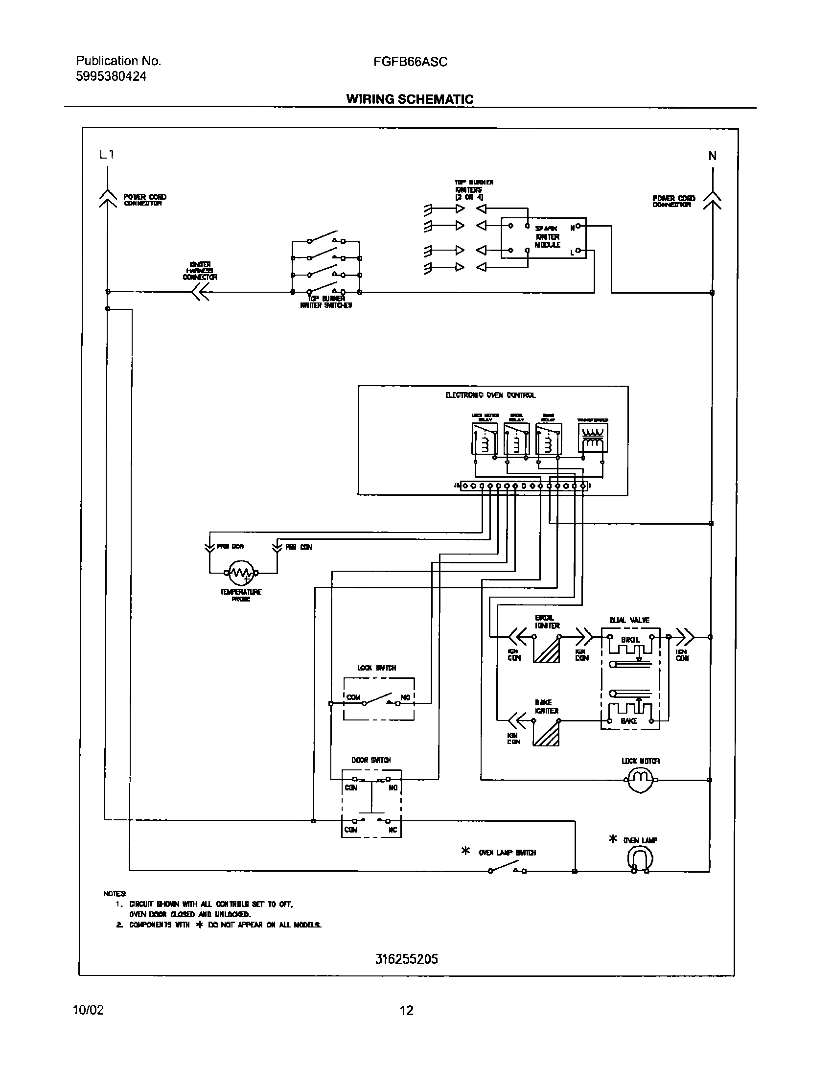 12 - WIRING SCHEMATIC