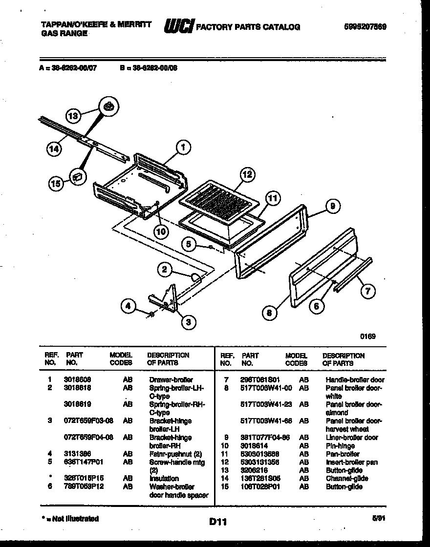 07 - BROILER DRAWER PARTS