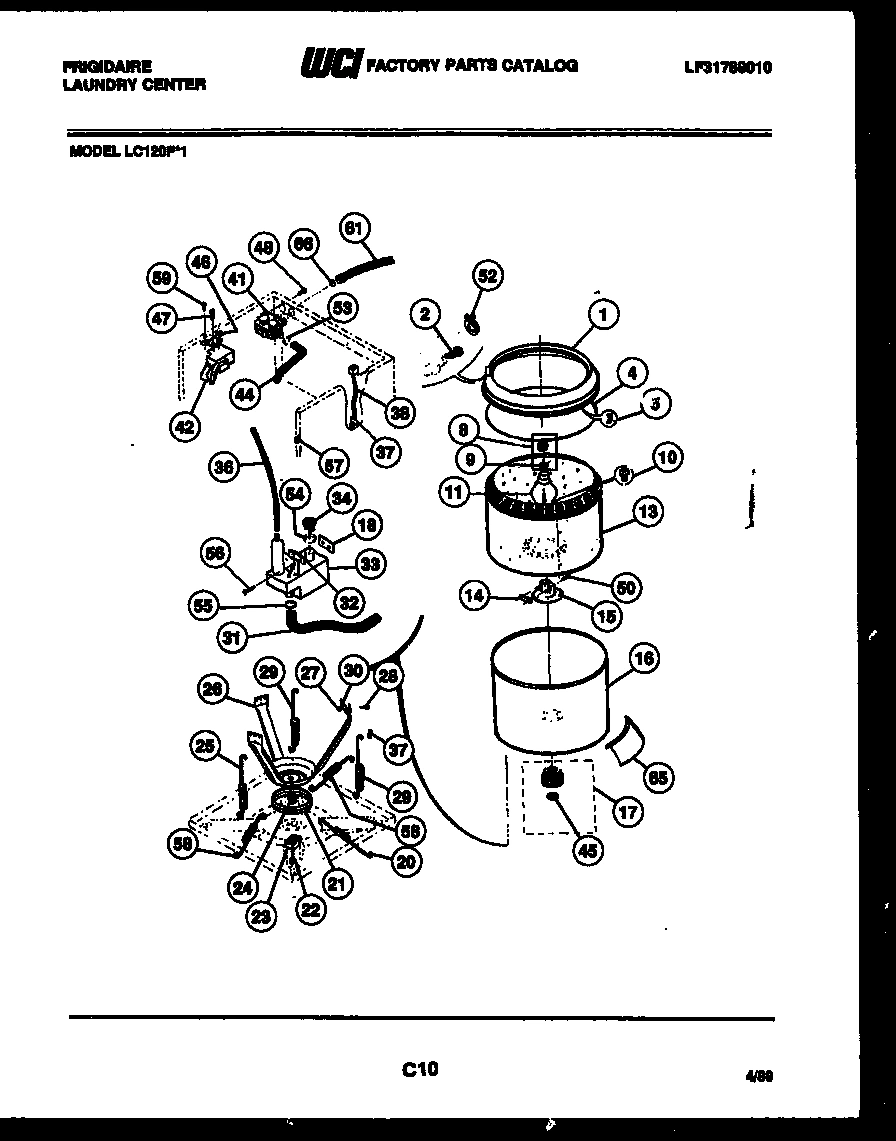 06 - TUBS, WATER VALVE AND LID SWITCH