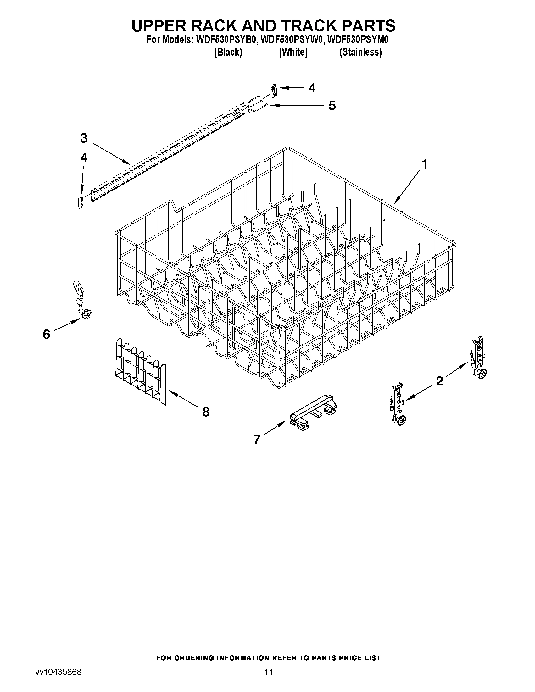 09 - UPPER RACK AND TRACK PARTS