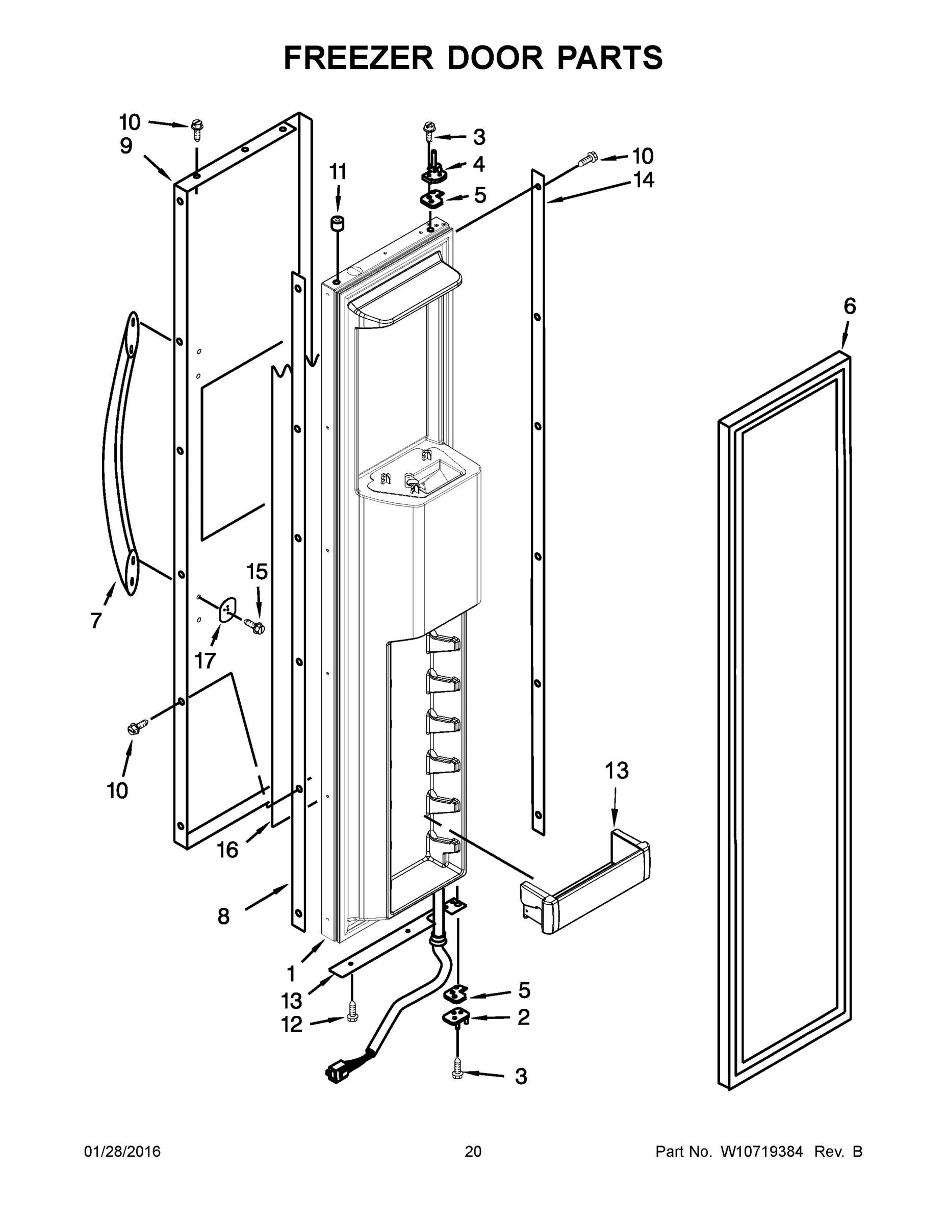 11 - FREEZER DOOR PARTS
