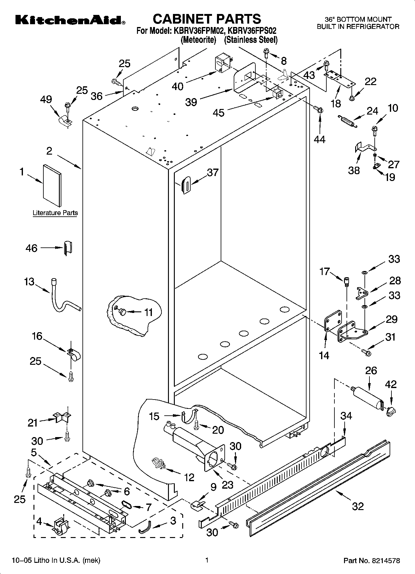 01 - CABINET PARTS