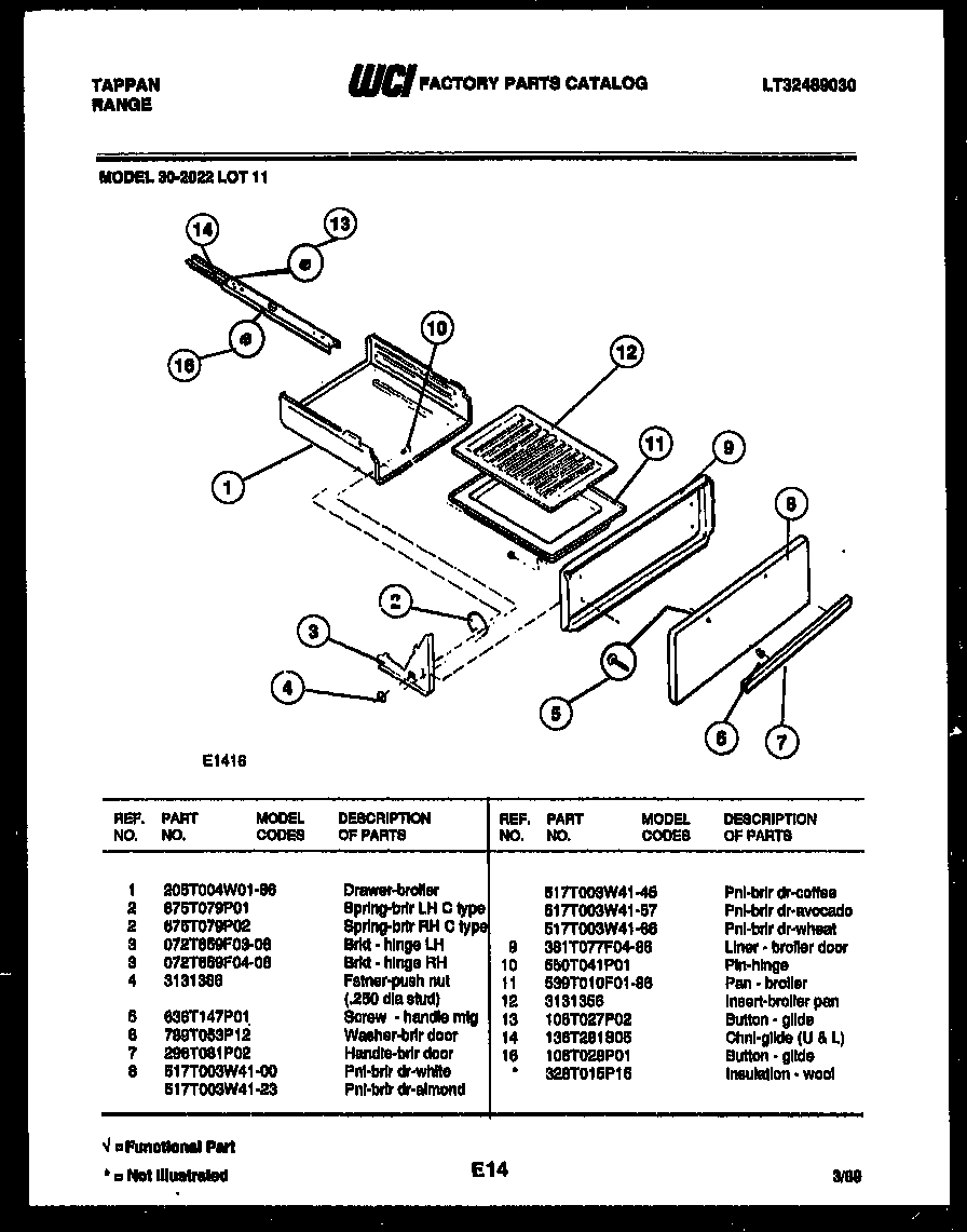 07 - BROILER DRAWER PARTS
