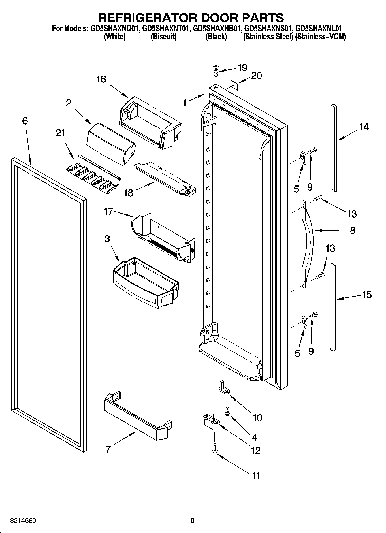 06 - REFRIGERATOR DOOR PARTS