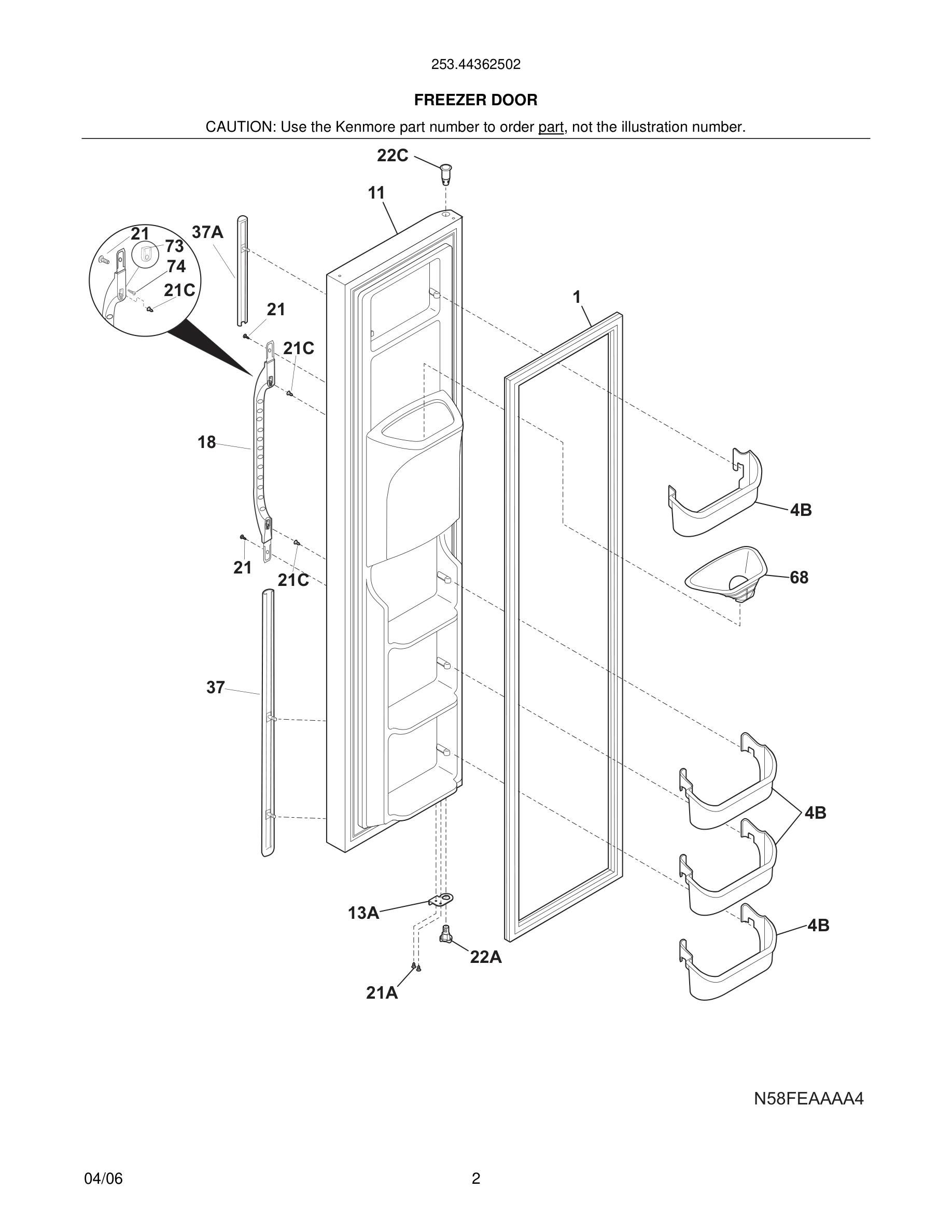 03 - FREEZER DOOR