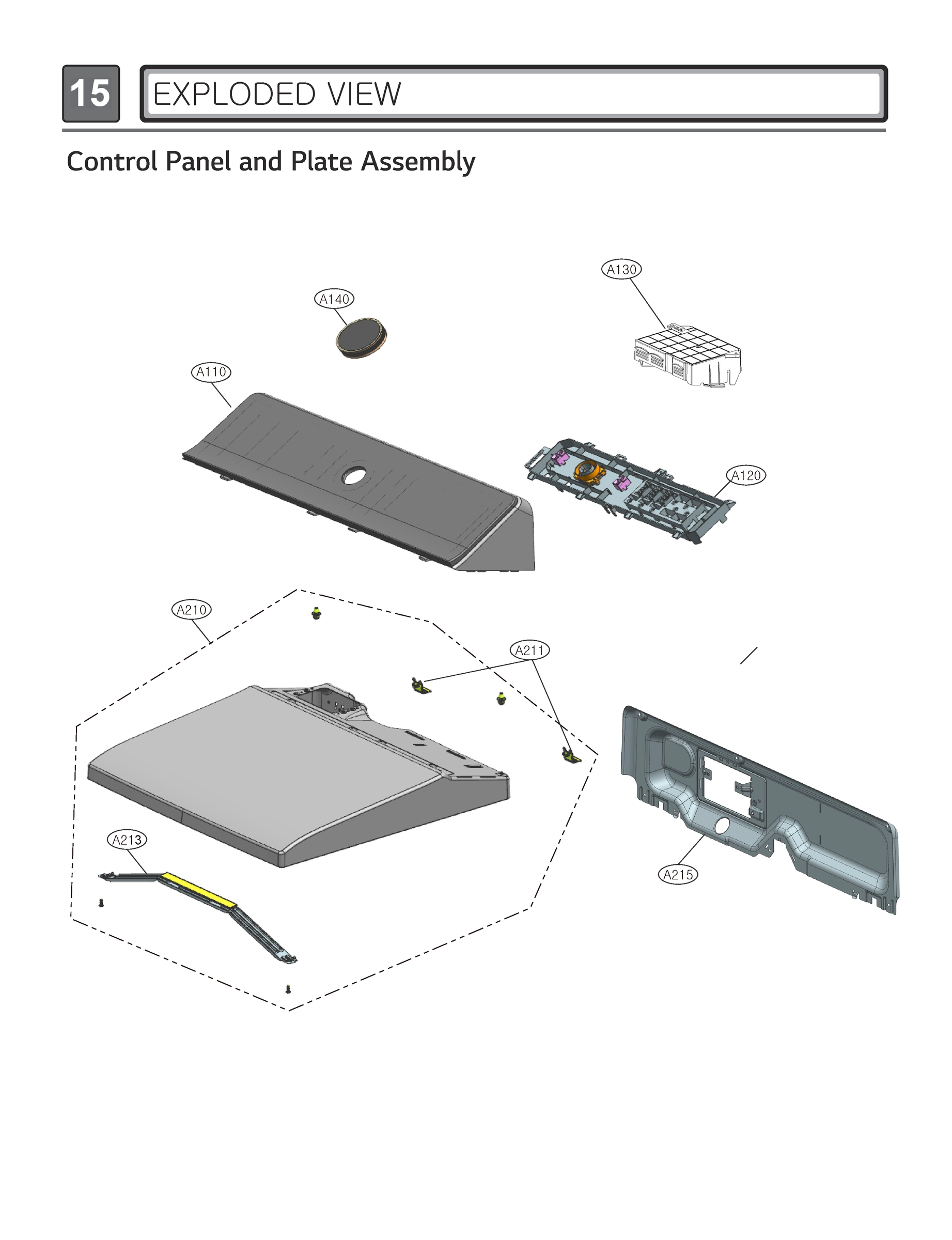 CONTROL PANEL AND PLATE ASSEMBLY