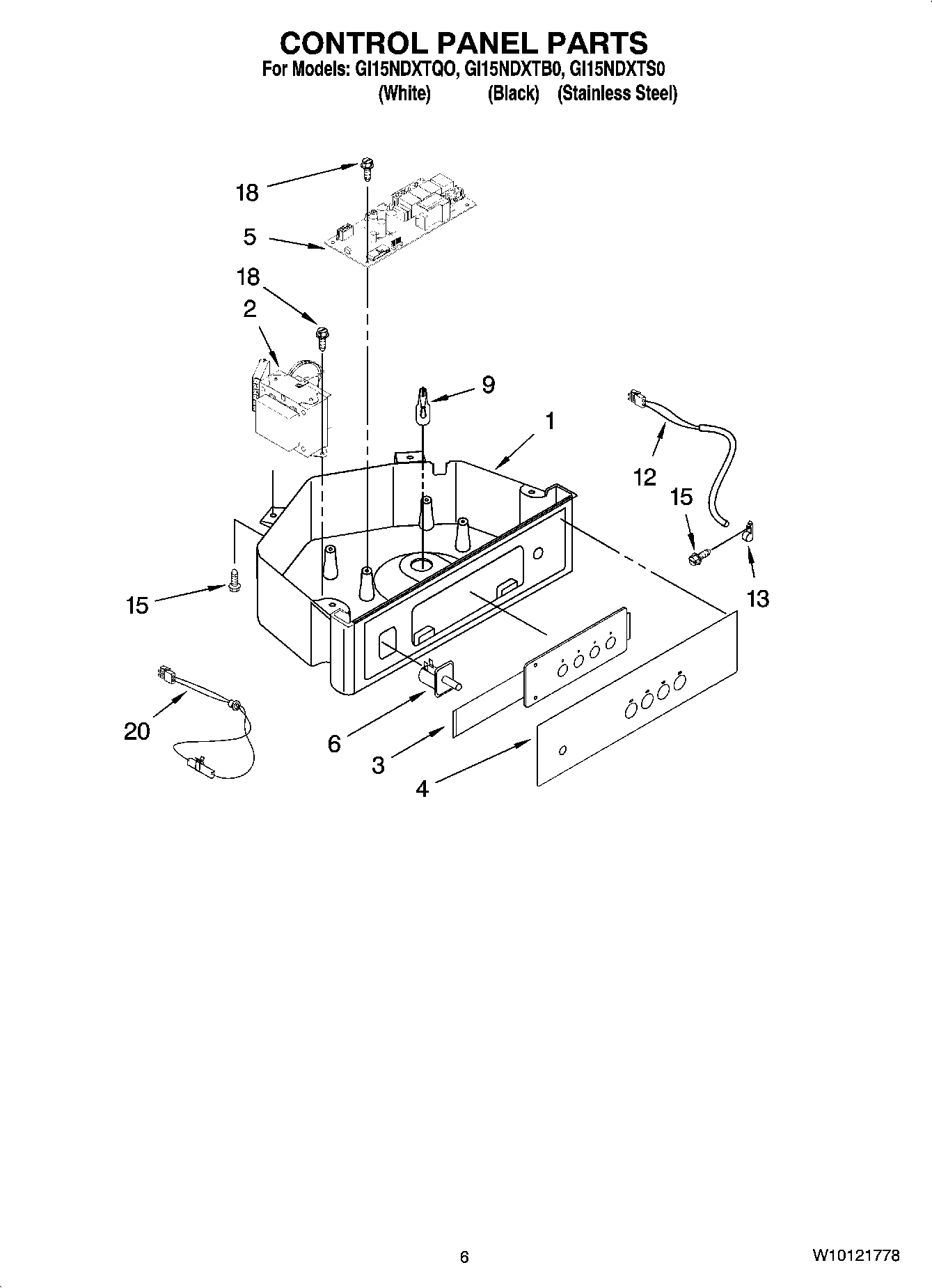 04 - CONTROL PANEL PARTS