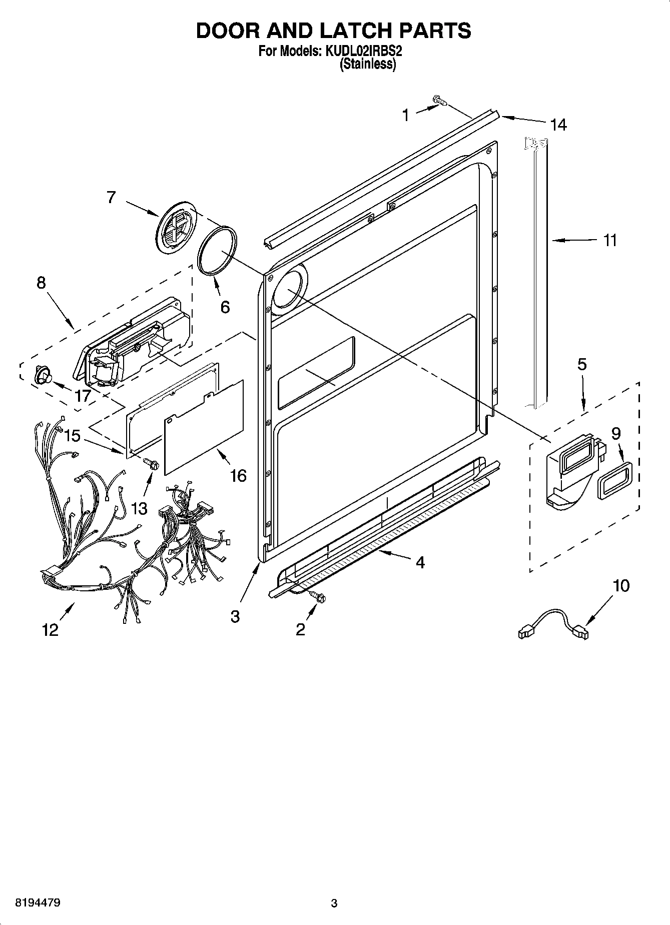 03 - DOOR AND LATCH PARTS