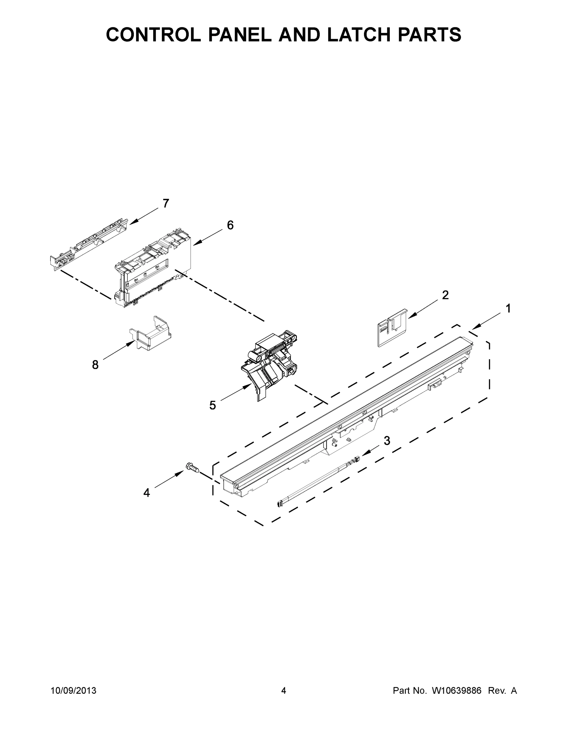 03 - CONTROL PANEL AND LATCH PARTS