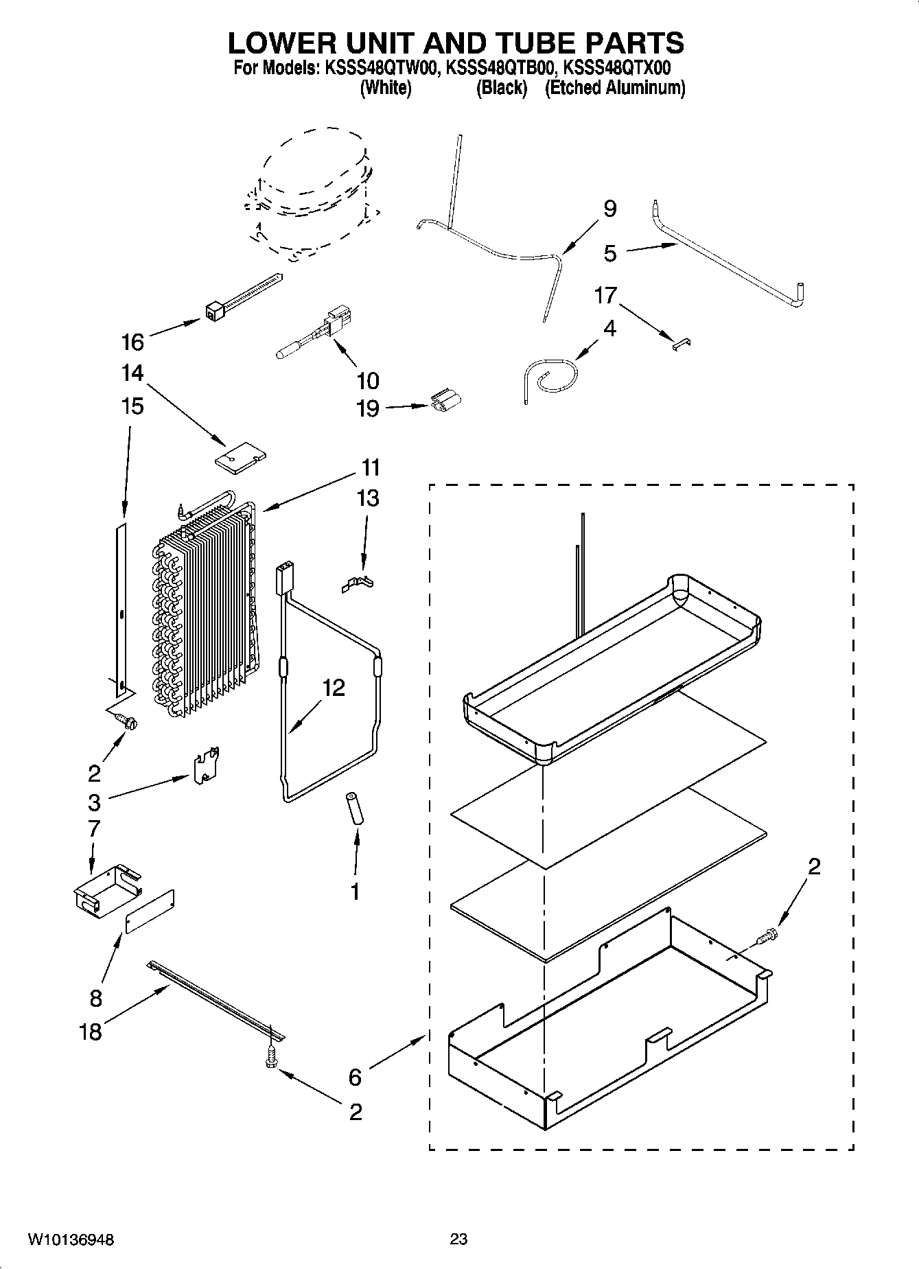 14 - LOWER UNIT AND TUBE PARTS