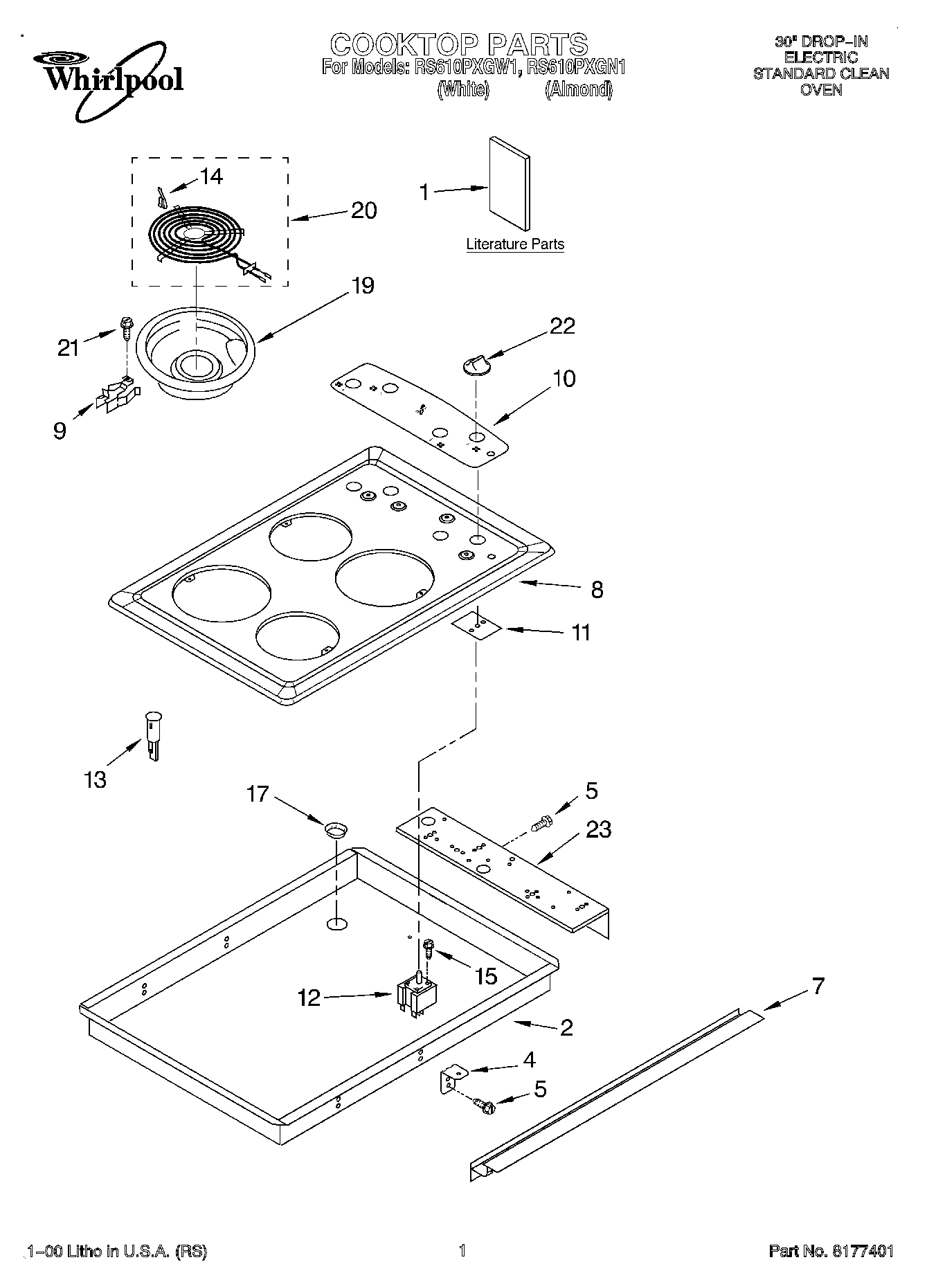 01 - COOKTOP, LITERATURE