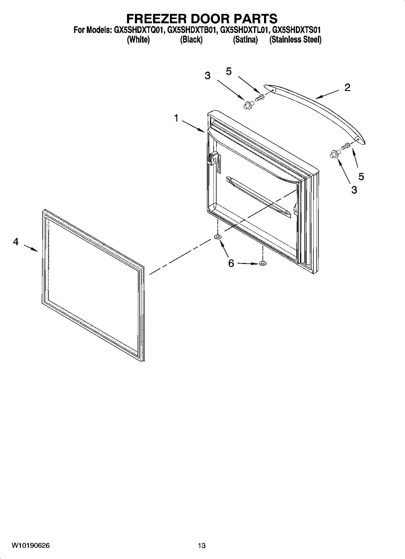 07 - FREEZER DOOR PARTS