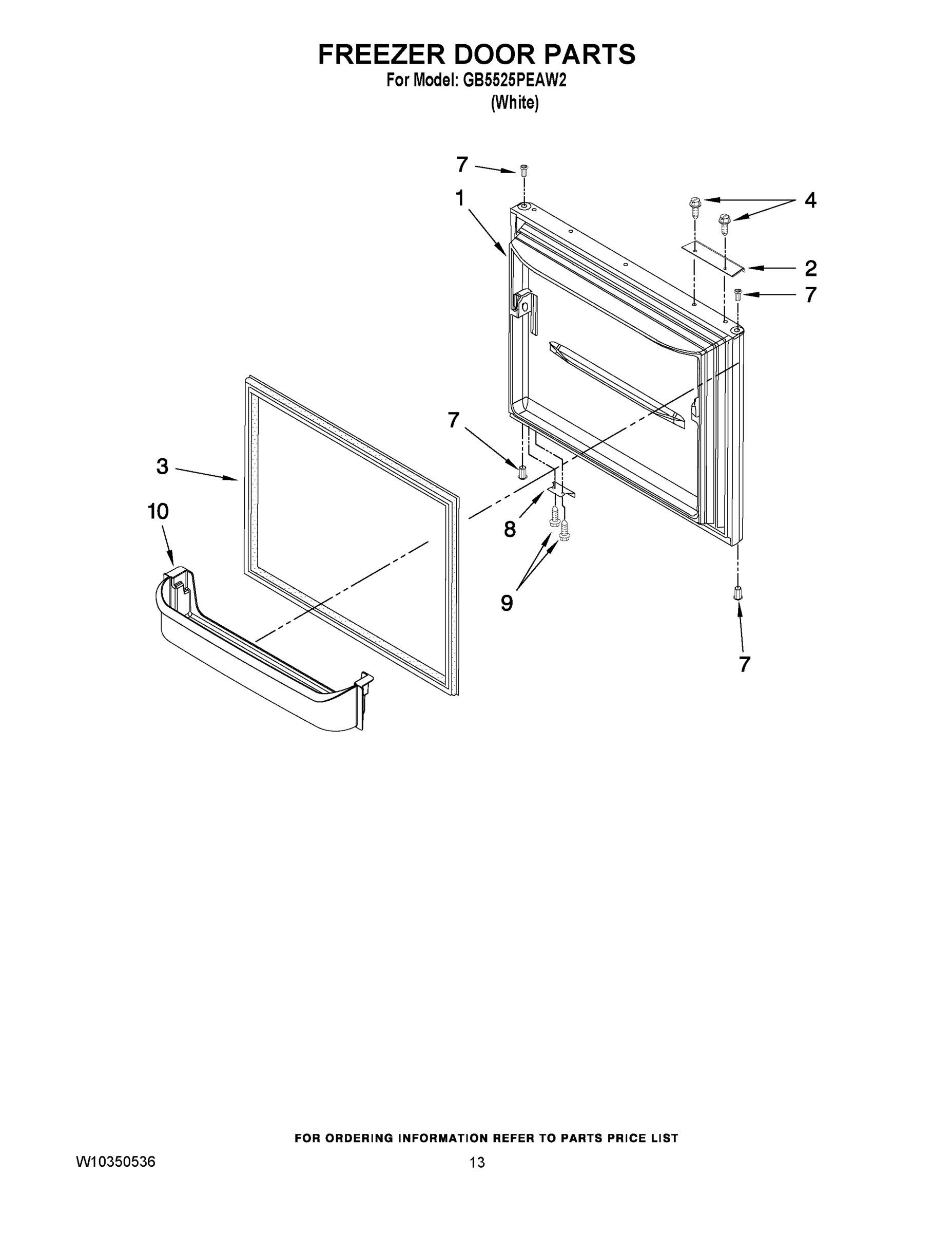 07 - FREEZER DOOR PARTS