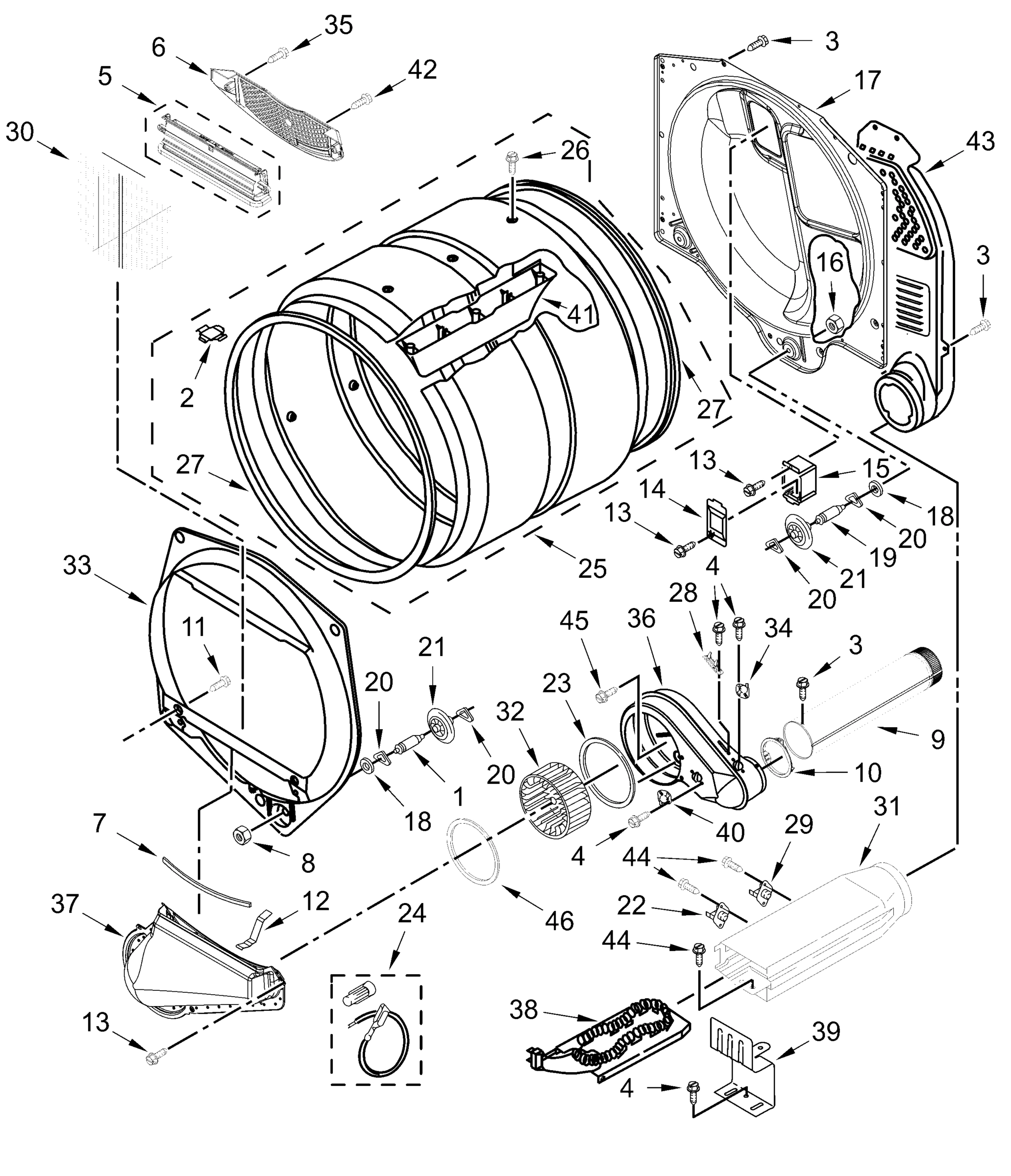 UPPER AND LOWER BULKHEAD PARTS