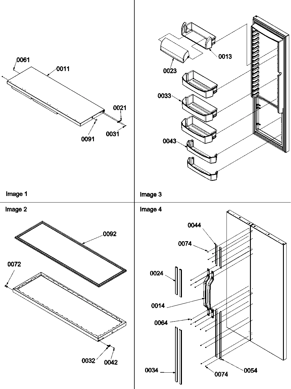 11 - Refrigerator Door, Trim and Handles