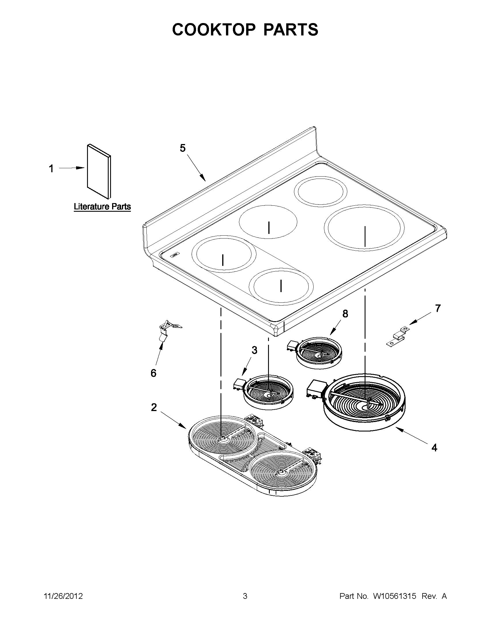 01 - COOKTOP PARTS