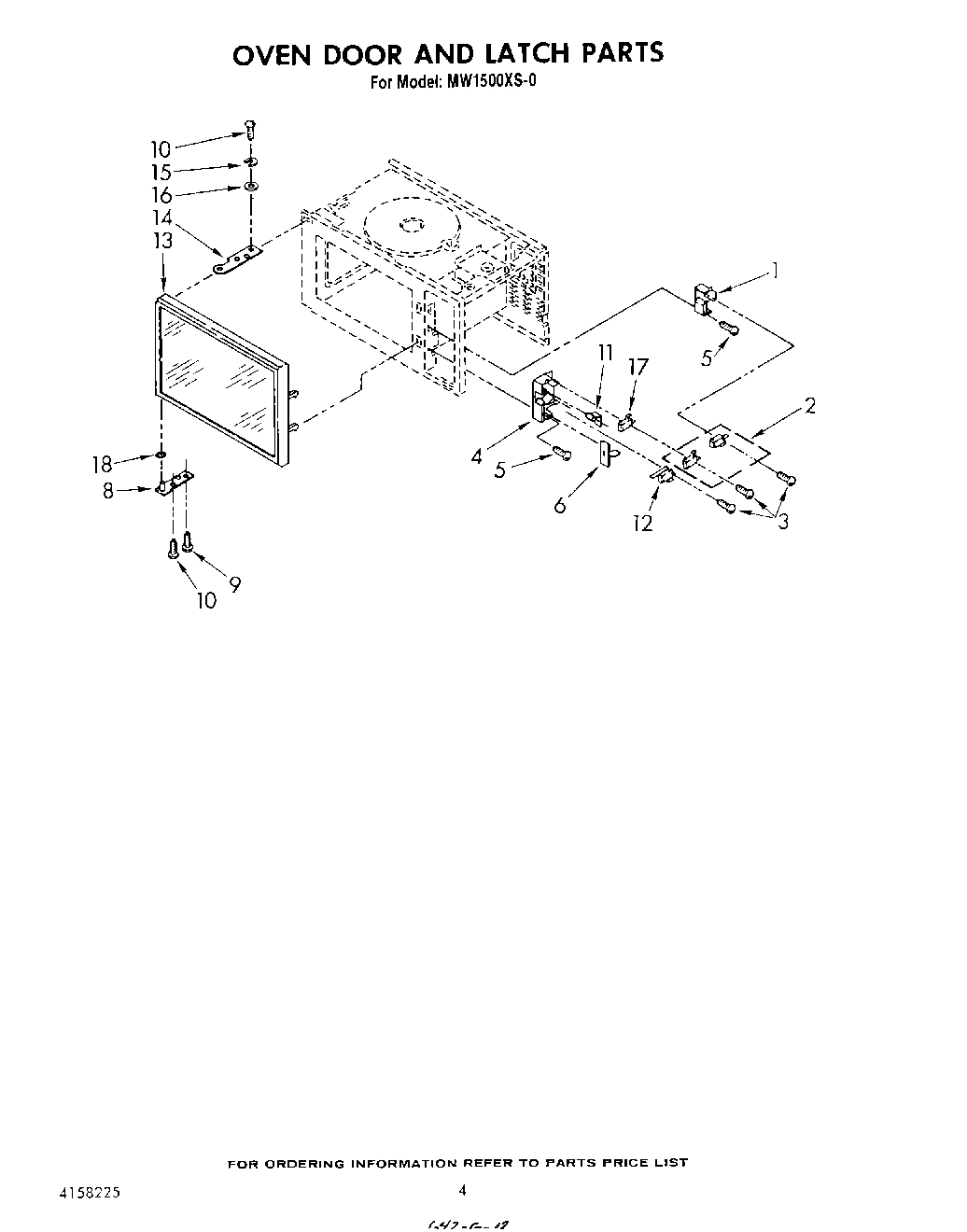 04 - OVEN DOOR AND LATCH