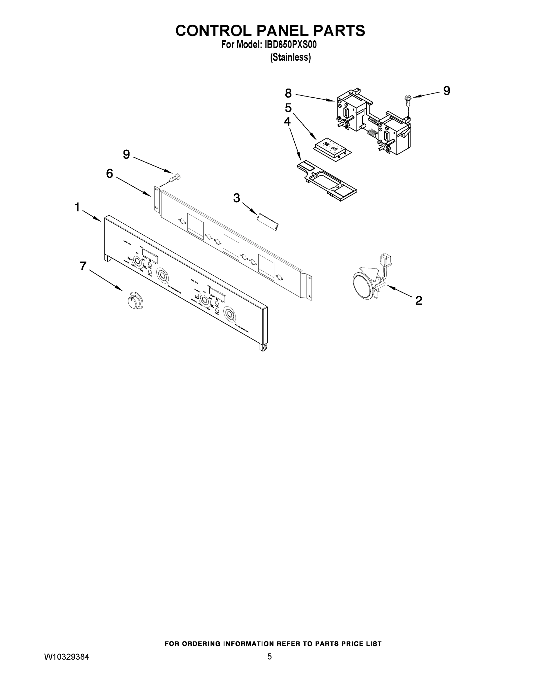 04 - CONTROL PANEL PARTS