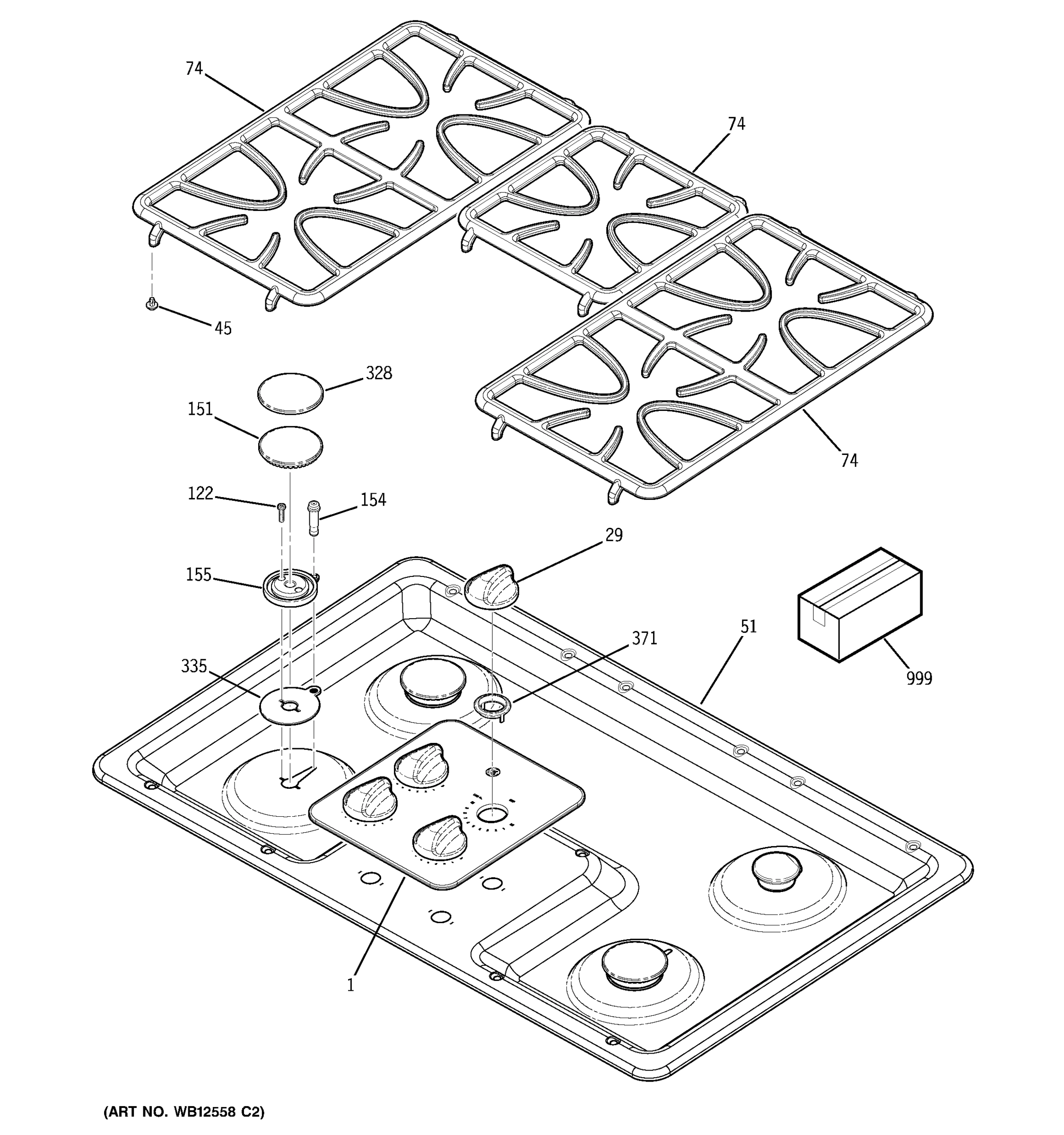 CONTROL PANEL & COOKTOP